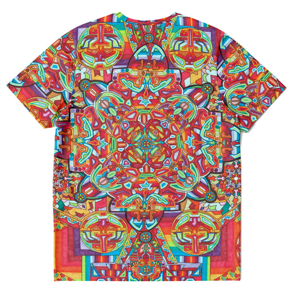 Psychedelic Kaleidoscope Tee — Colorful Mandala Full Print T-Shirt Artwork 11