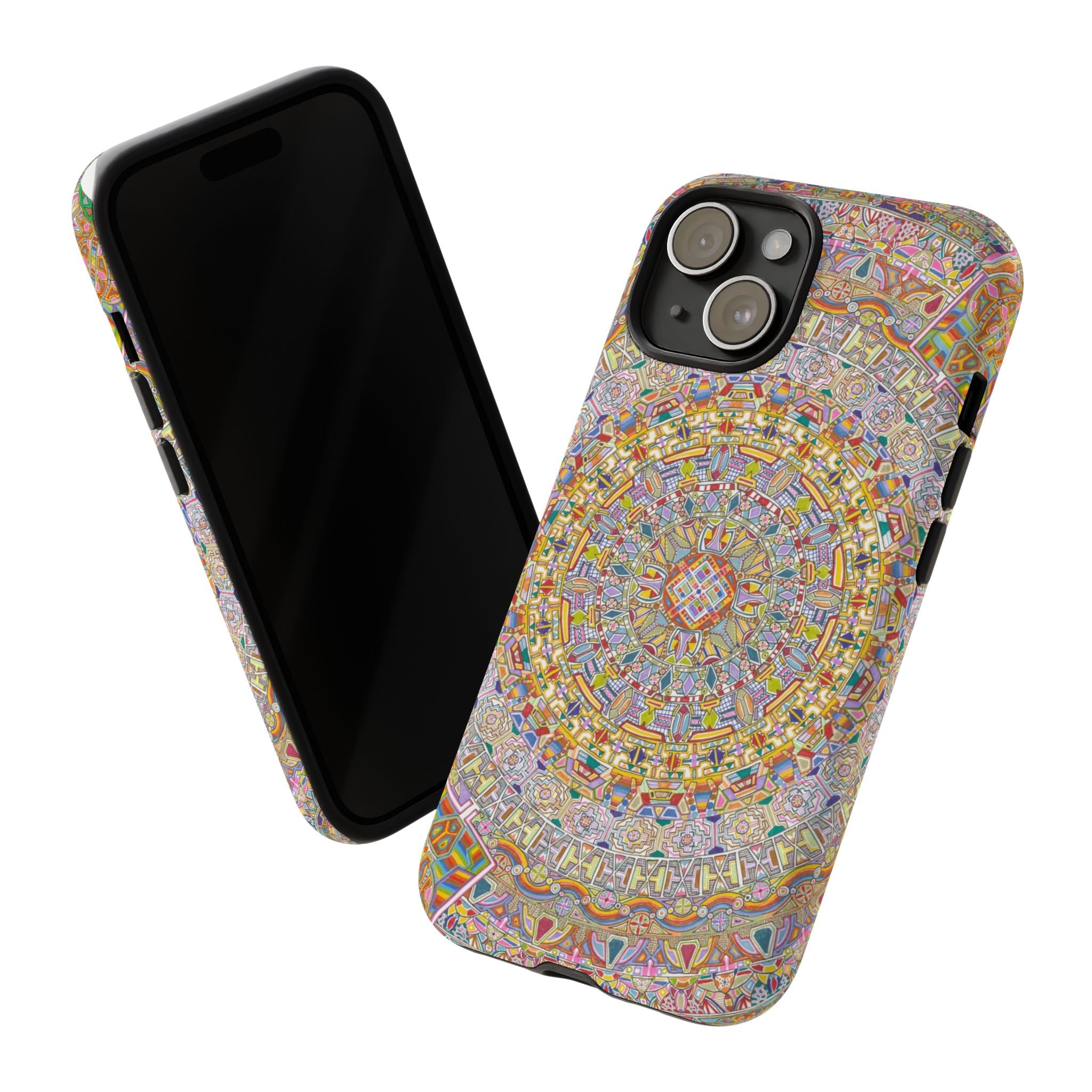 Kaleidoscope Mandala Phone Case — Colorful Protective Tough Case - Artwork 7