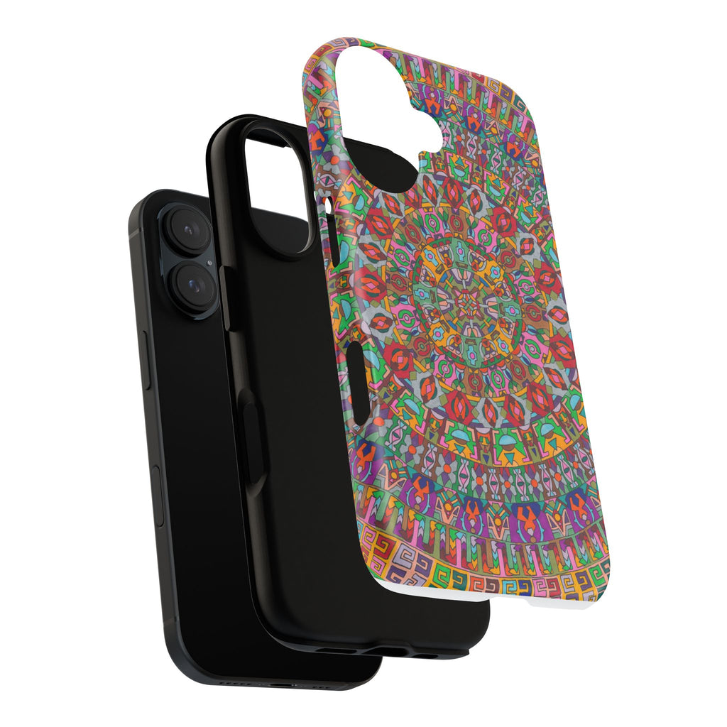Kaleidoscope Mandala Phone Case — Colorful Protective Tough Case - Artwork 1