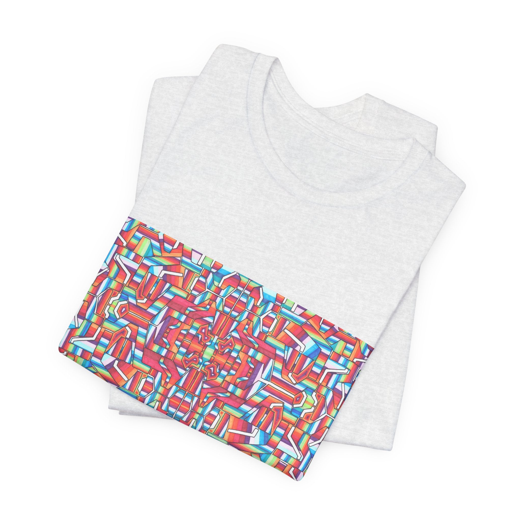 Psychedelic Kaleidoscope Tee — Colorful Mandala Graphic T-Shirt Artwork 8