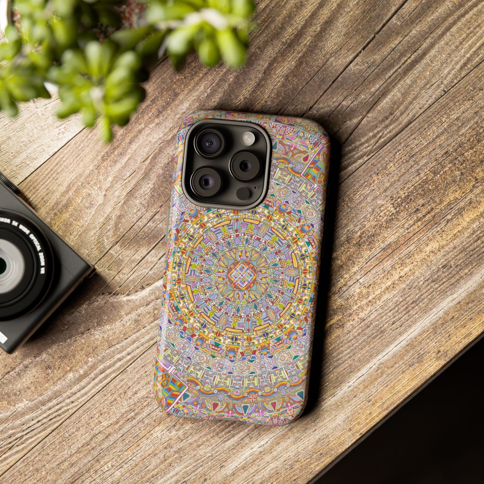Kaleidoscope Mandala Phone Case — Colorful Protective Tough Case - Artwork 7