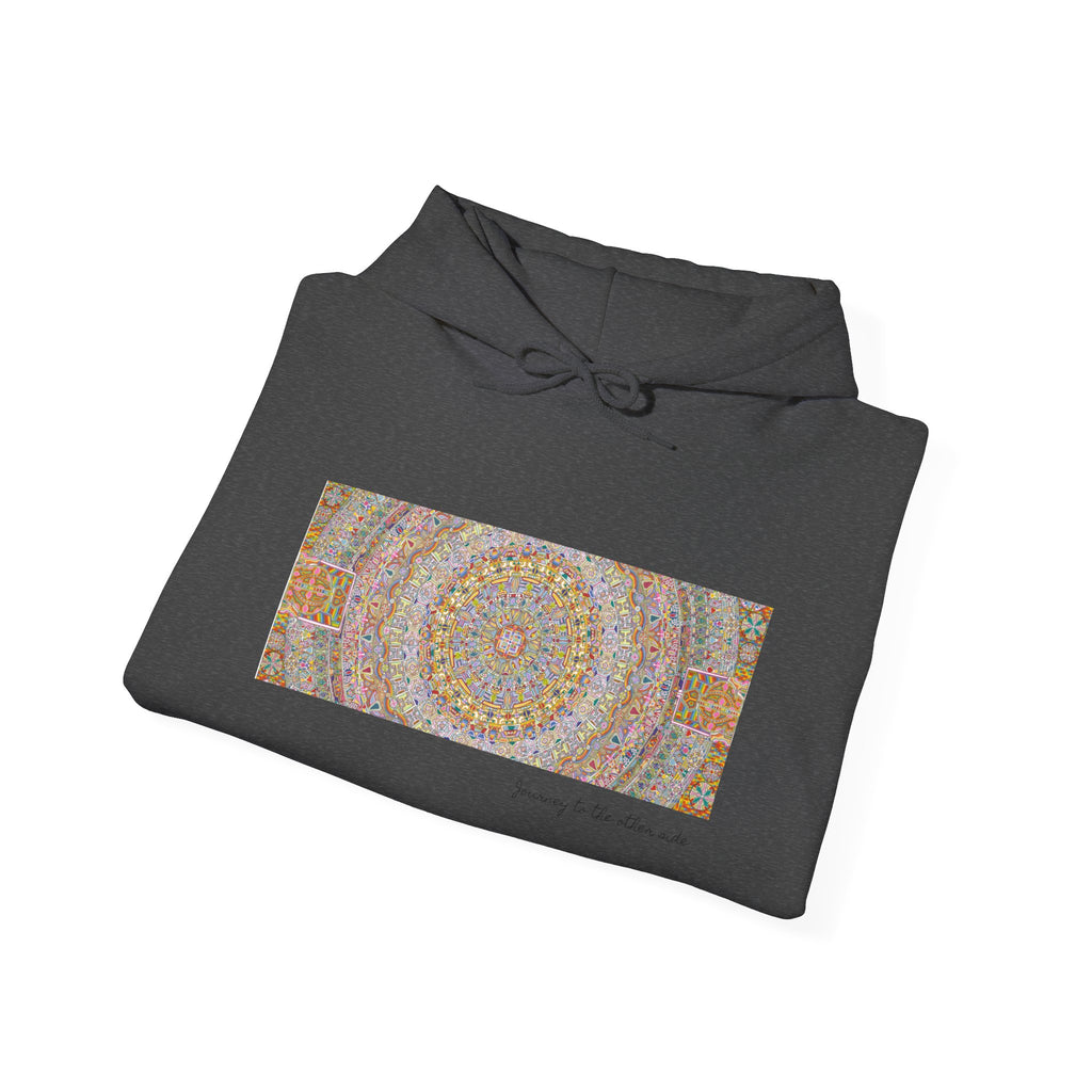 Mandala Folk Art Unisex Hoodie — Vibrant Hand-Drawn Illustration Artwork 7