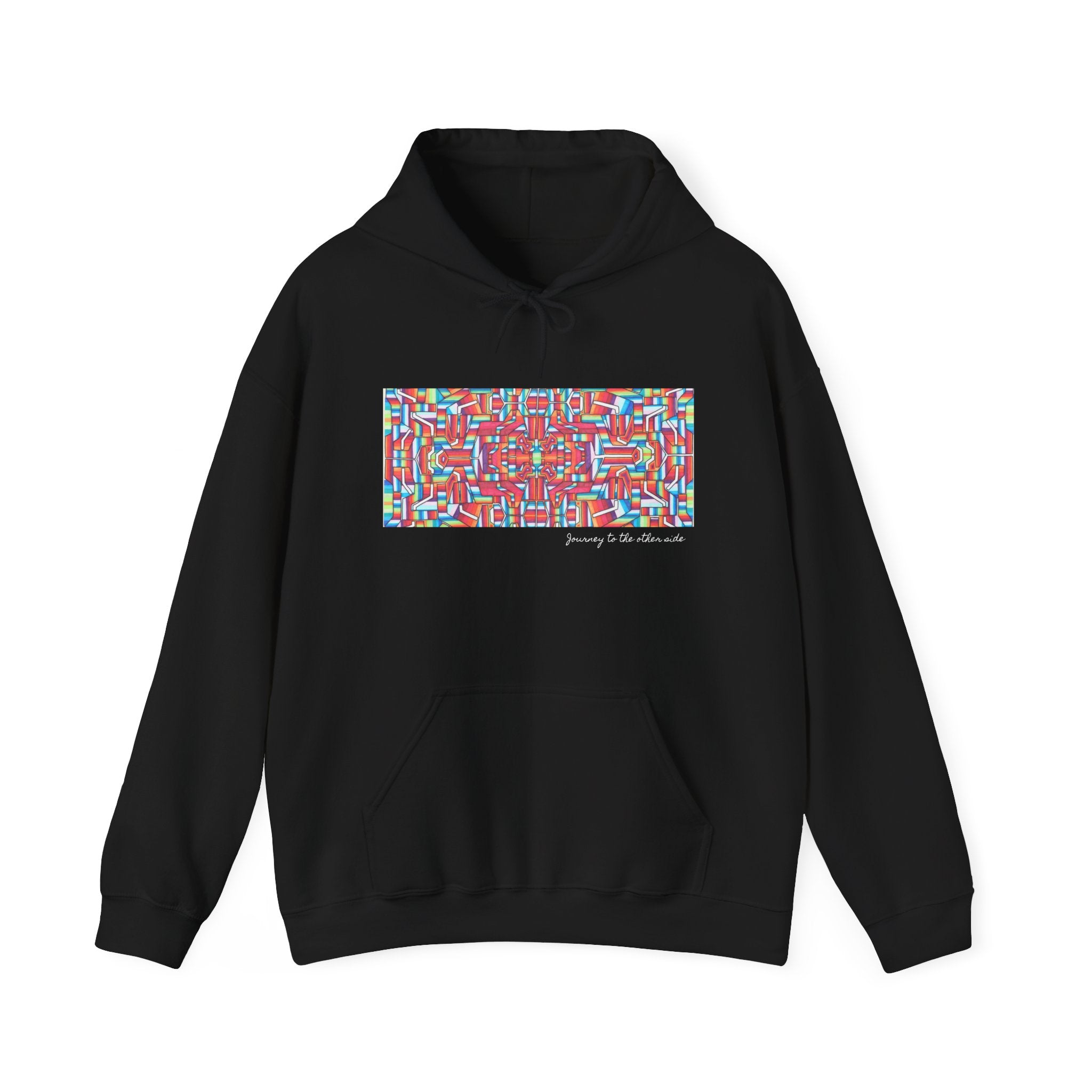 Mandala Folk Art Unisex Hoodie — Vibrant Hand-Drawn Illustration Artwork 8