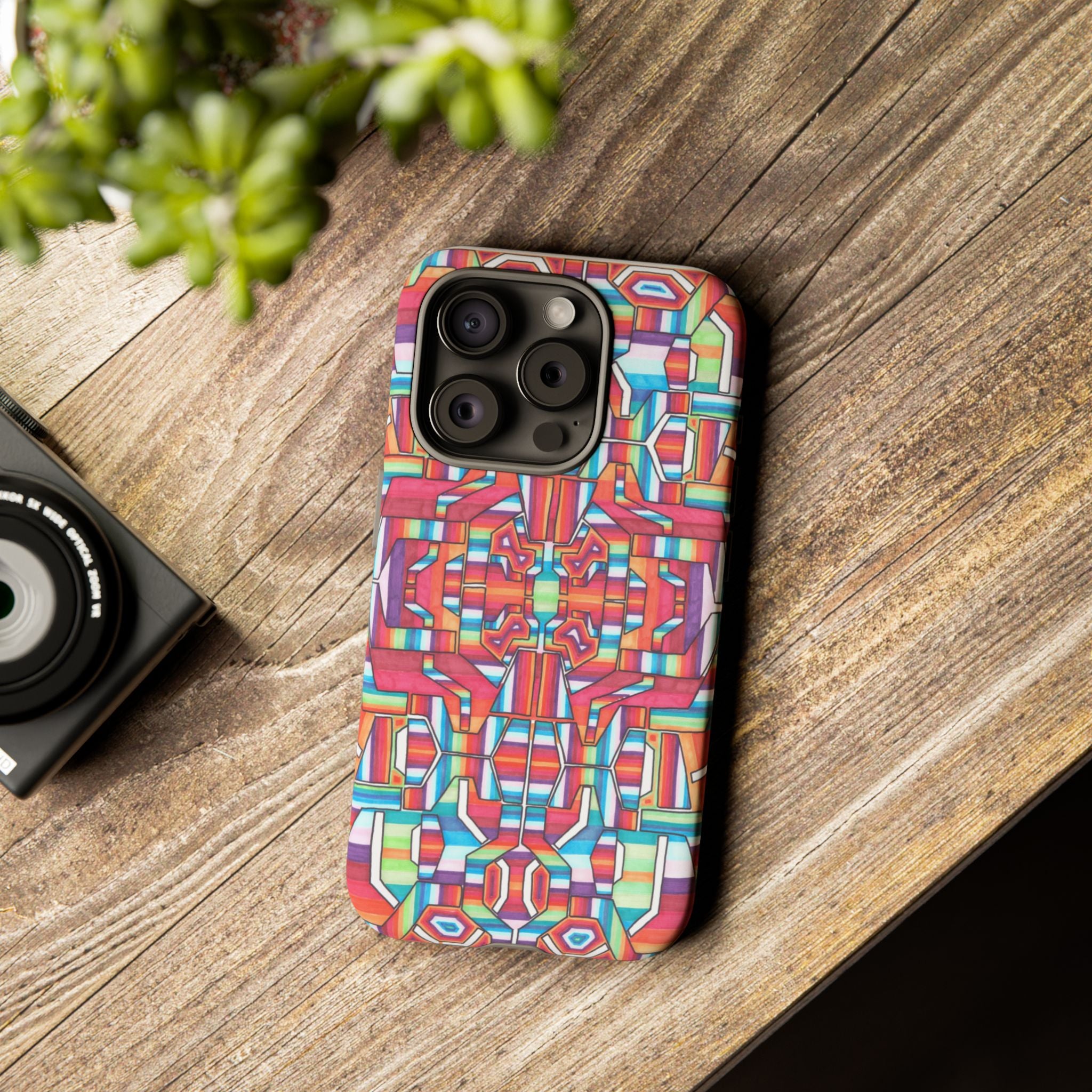 Kaleidoscope Mandala Phone Case — Colorful Protective Tough Case - Artwork 8