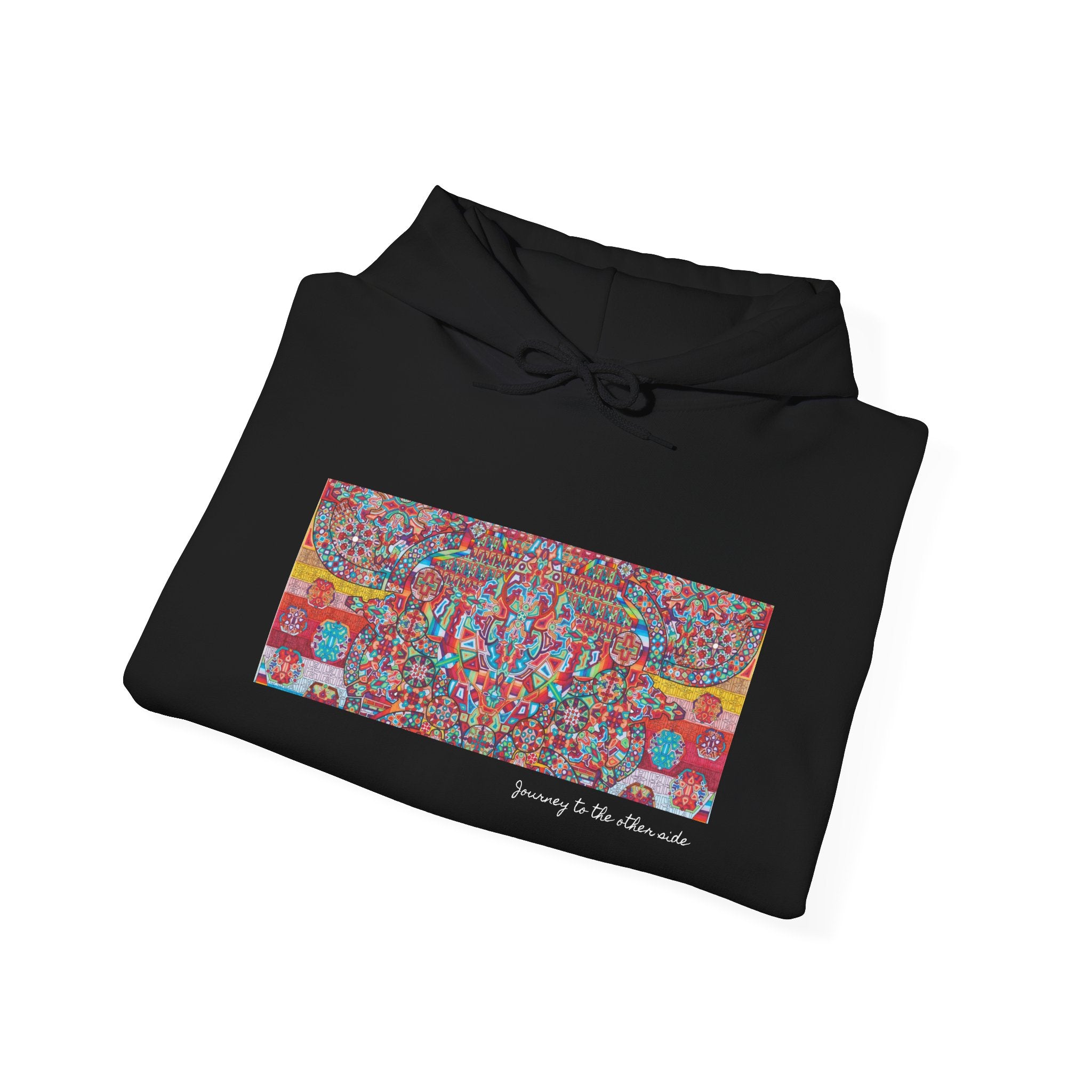 Mandala Folk Art Unisex Hoodie — Vibrant Hand-Drawn Illustration Artwork 4