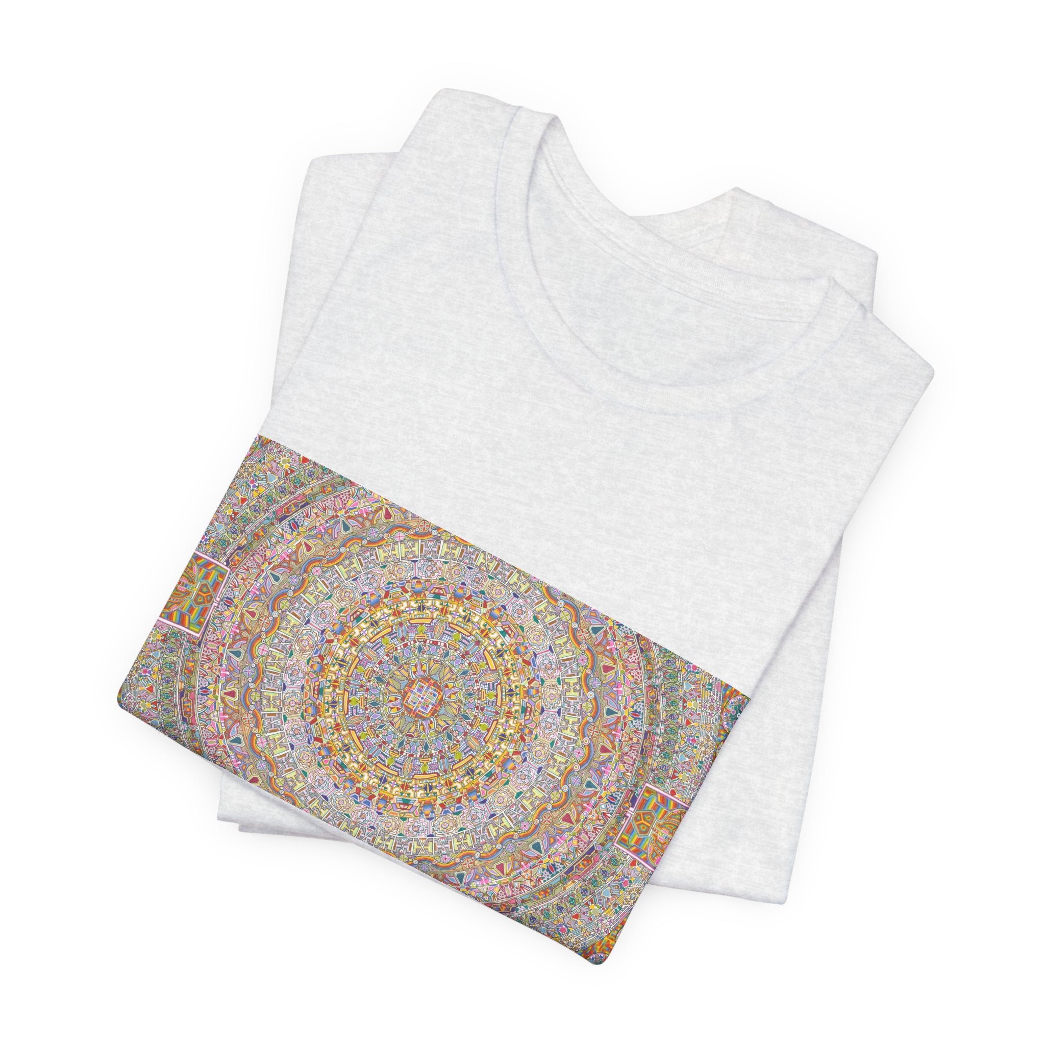 Psychedelic Kaleidoscope Tee — Colorful Mandala Graphic T-Shirt Artwork 7