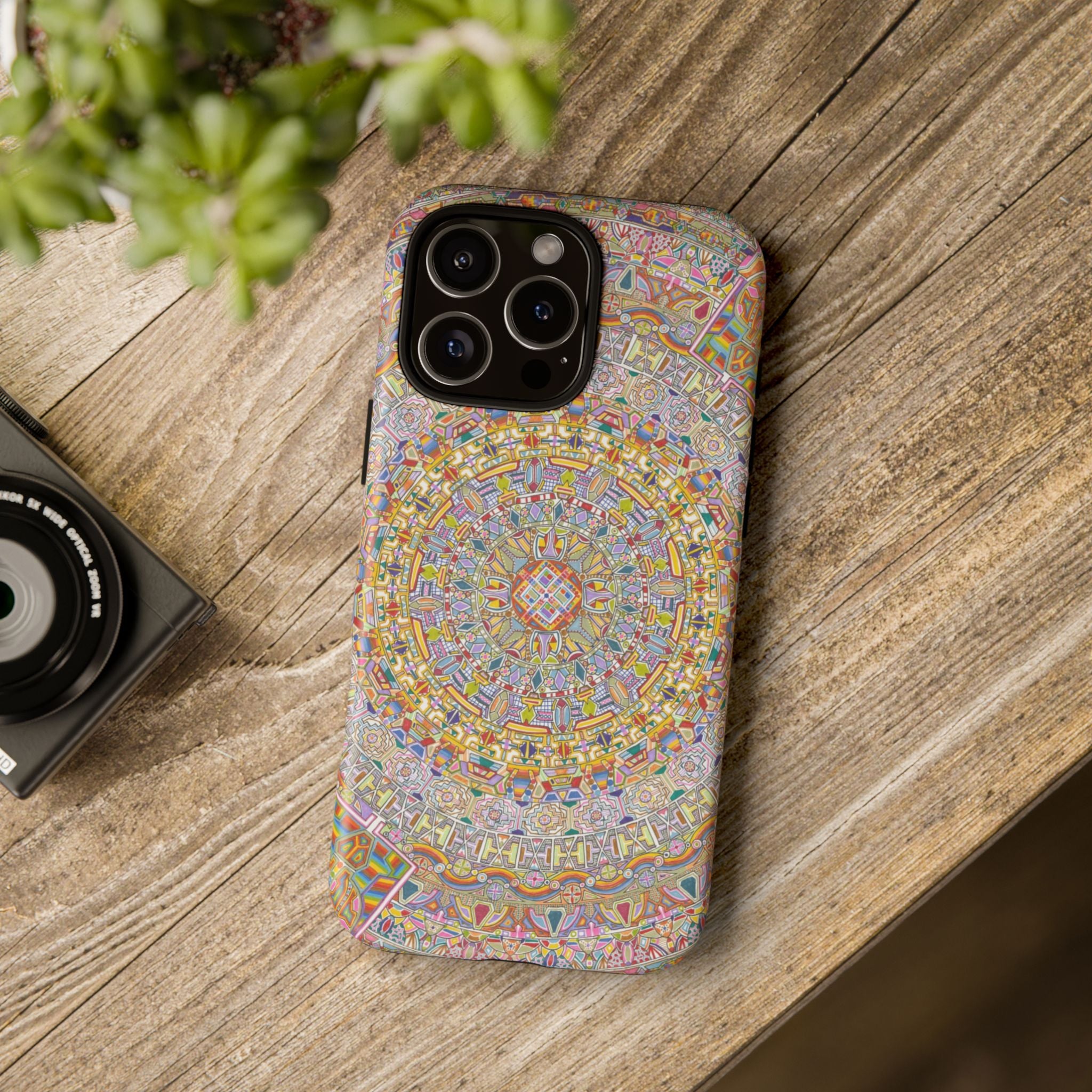 Kaleidoscope Mandala Phone Case — Colorful Protective Tough Case - Artwork 7