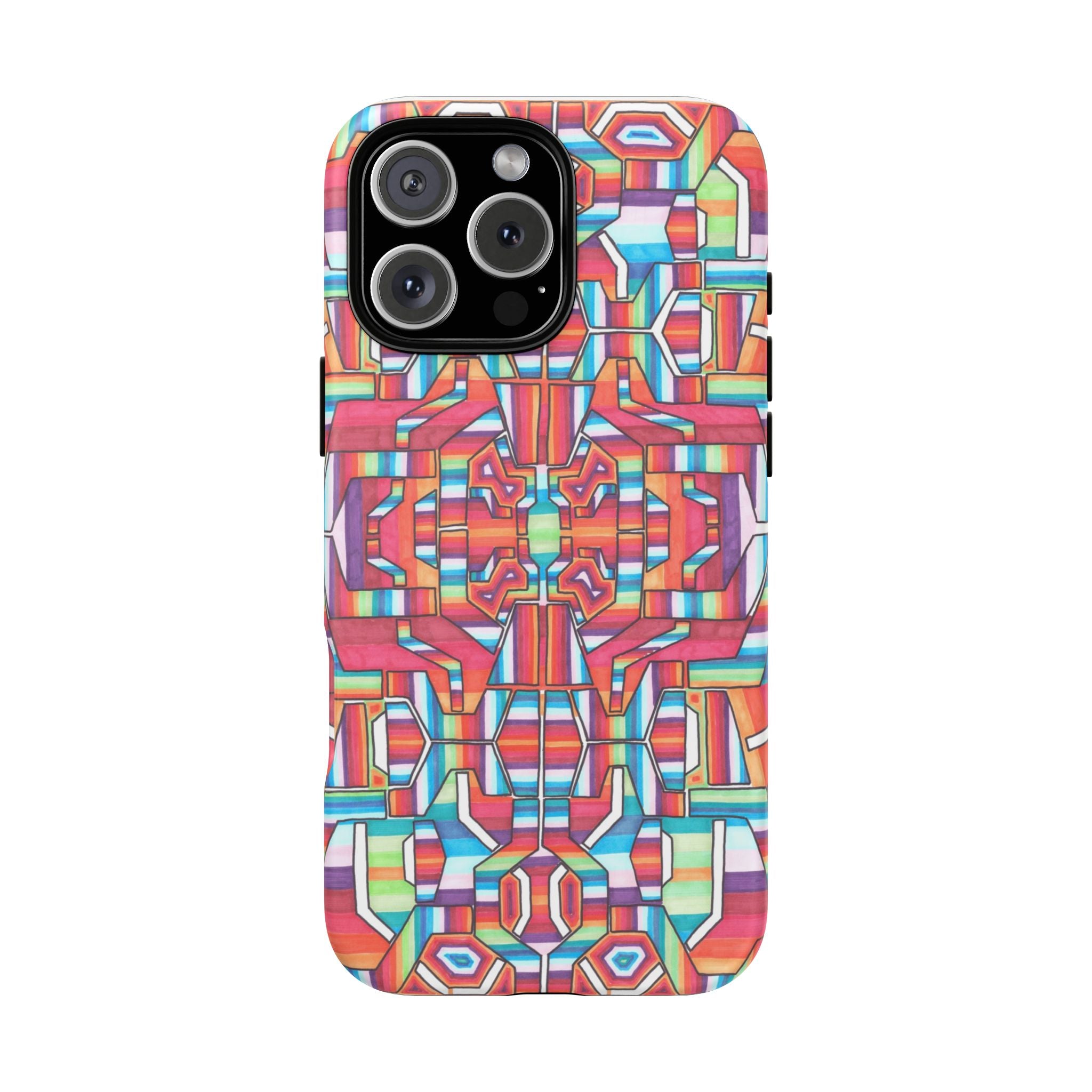 Kaleidoscope Mandala Phone Case — Colorful Protective Tough Case - Artwork 8