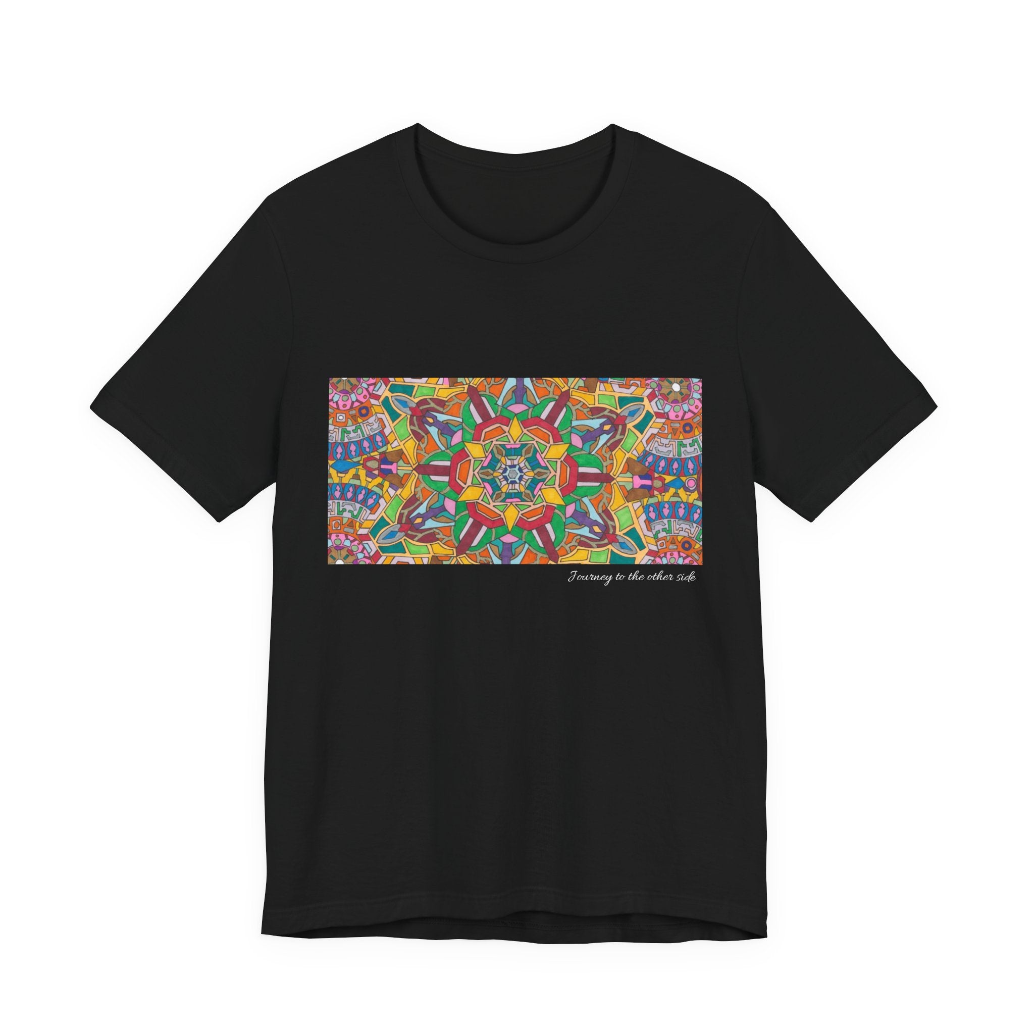 Psychedelic Kaleidoscope Tee — Colorful Mandala Graphic T-Shirt Artwork 3