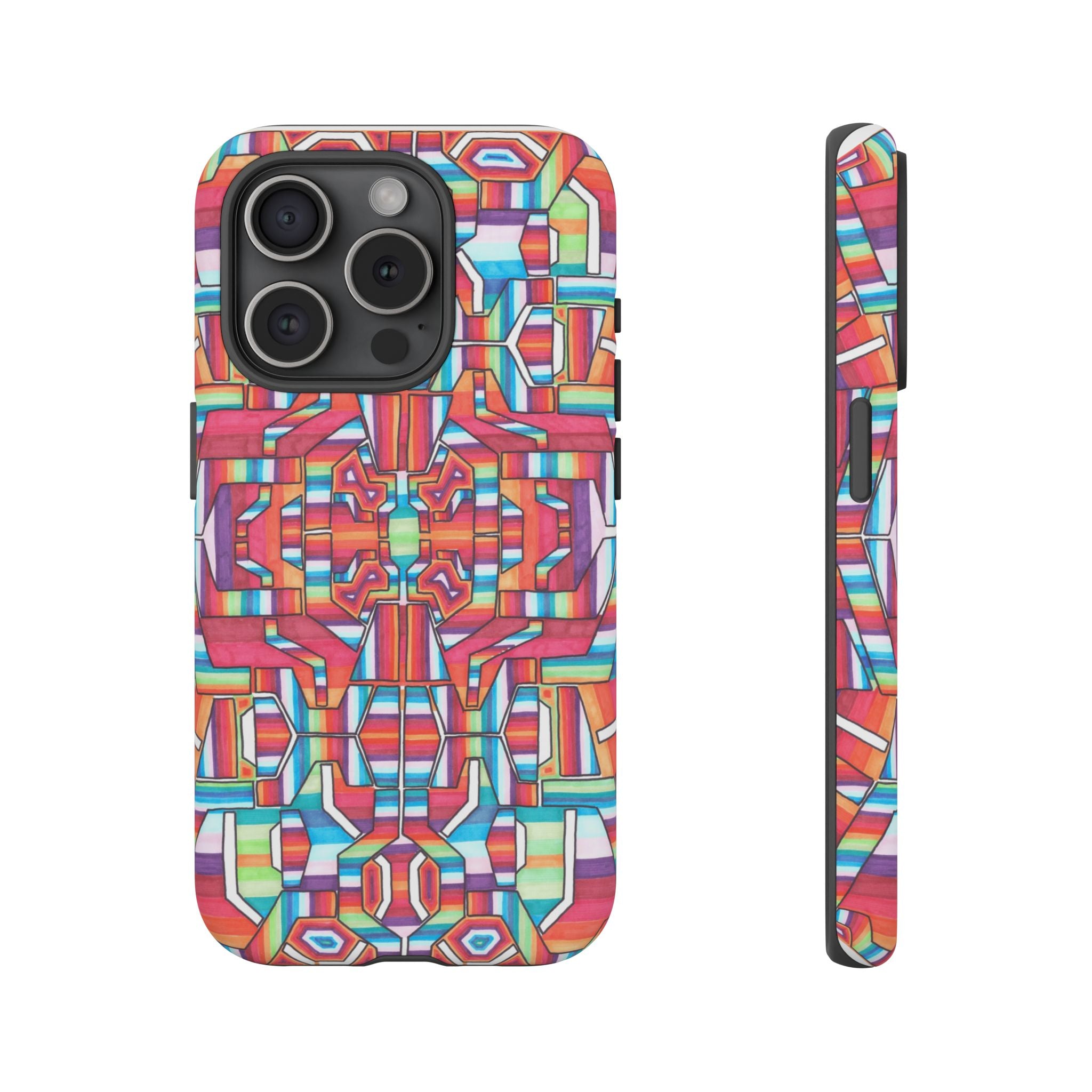 Kaleidoscope Mandala Phone Case — Colorful Protective Tough Case - Artwork 8