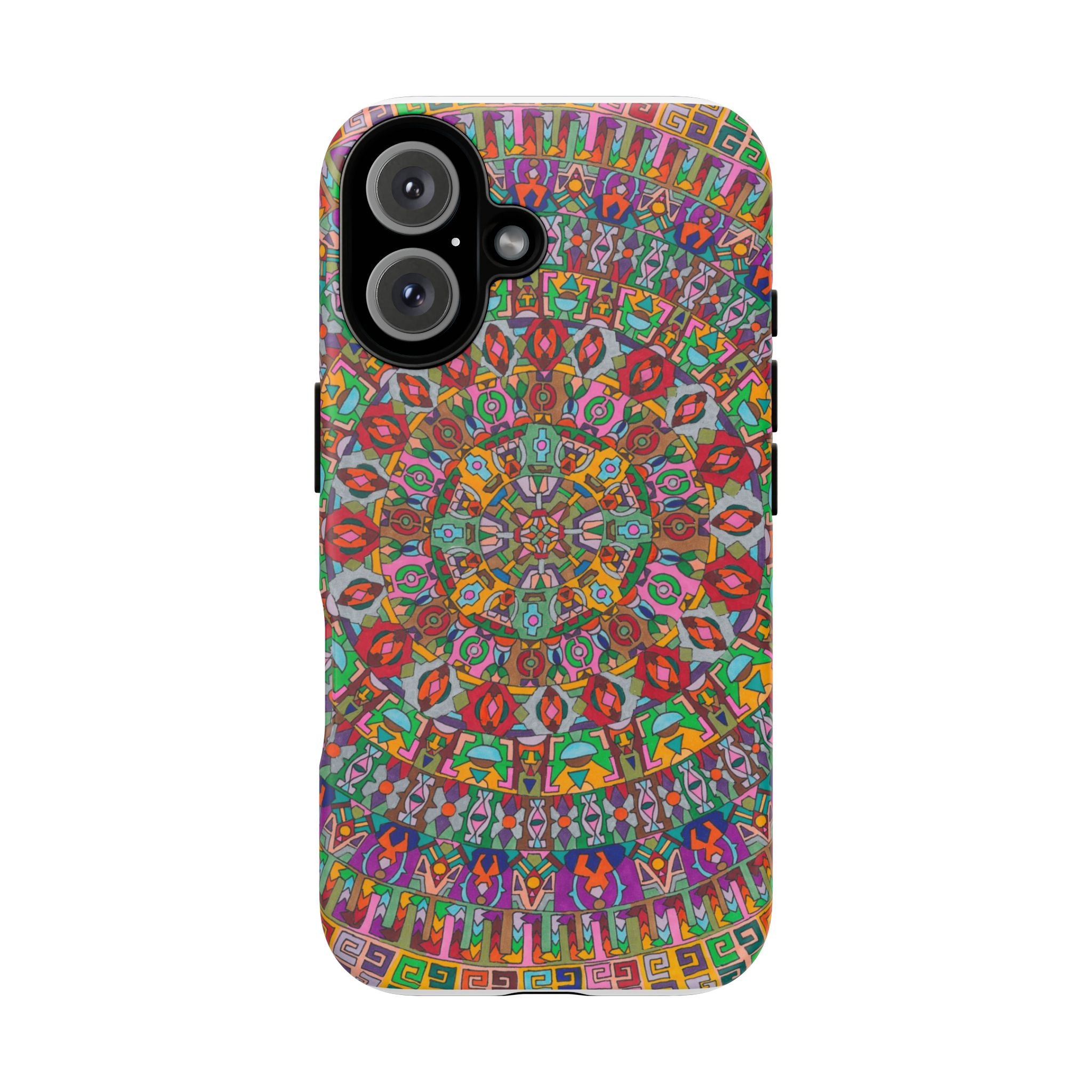 Kaleidoscope Mandala Phone Case — Colorful Protective Tough Case - Artwork 1