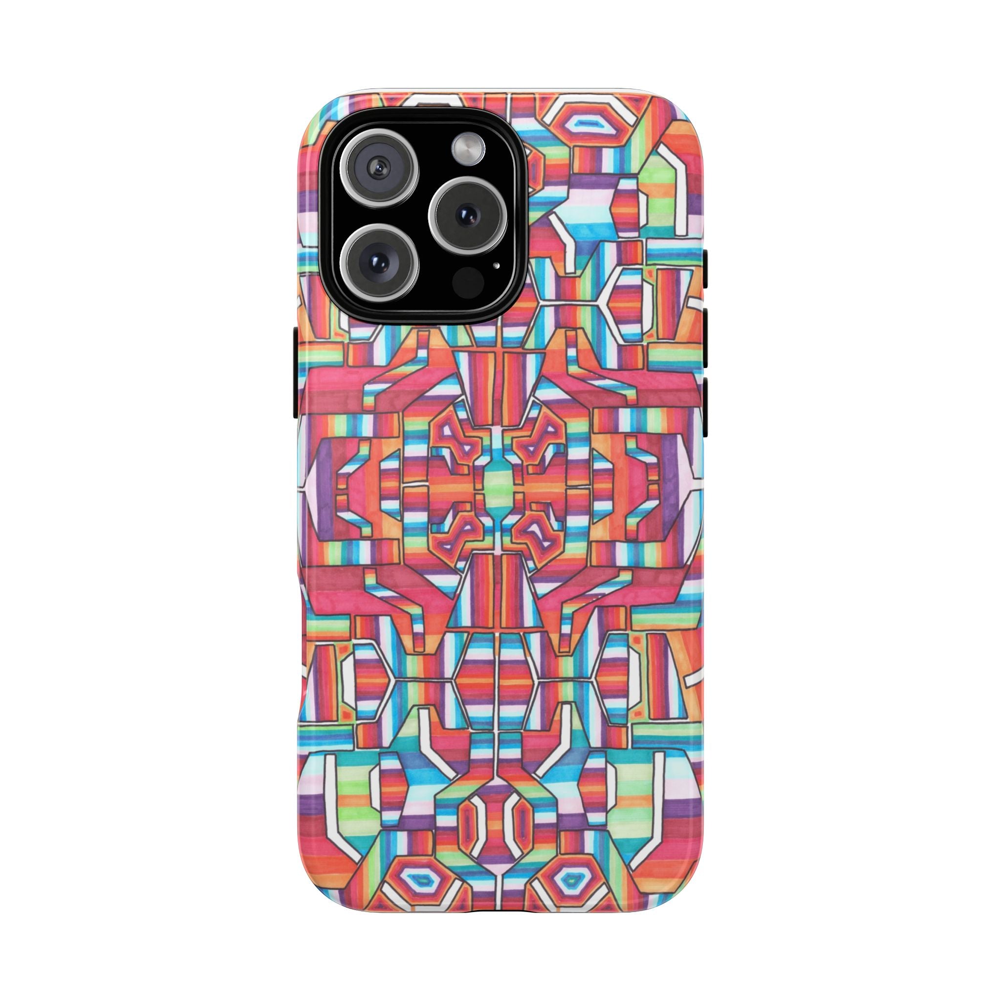 Kaleidoscope Mandala Phone Case — Colorful Protective Tough Case - Artwork 8