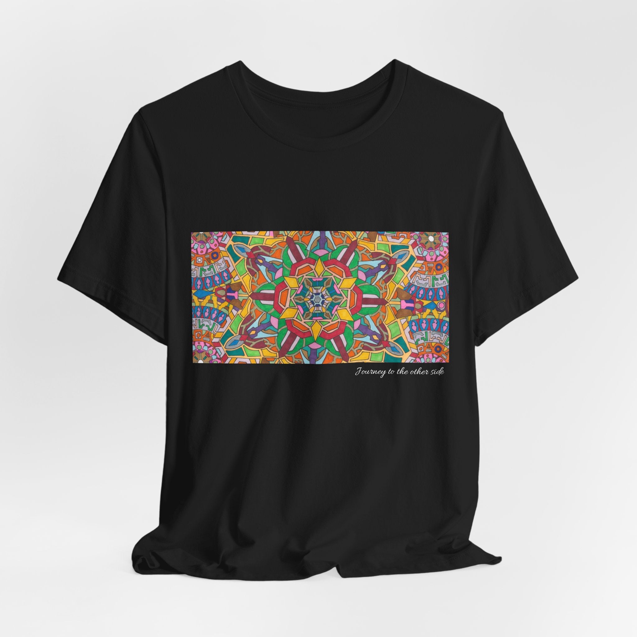 Psychedelic Kaleidoscope Tee — Colorful Mandala Graphic T-Shirt Artwork 3