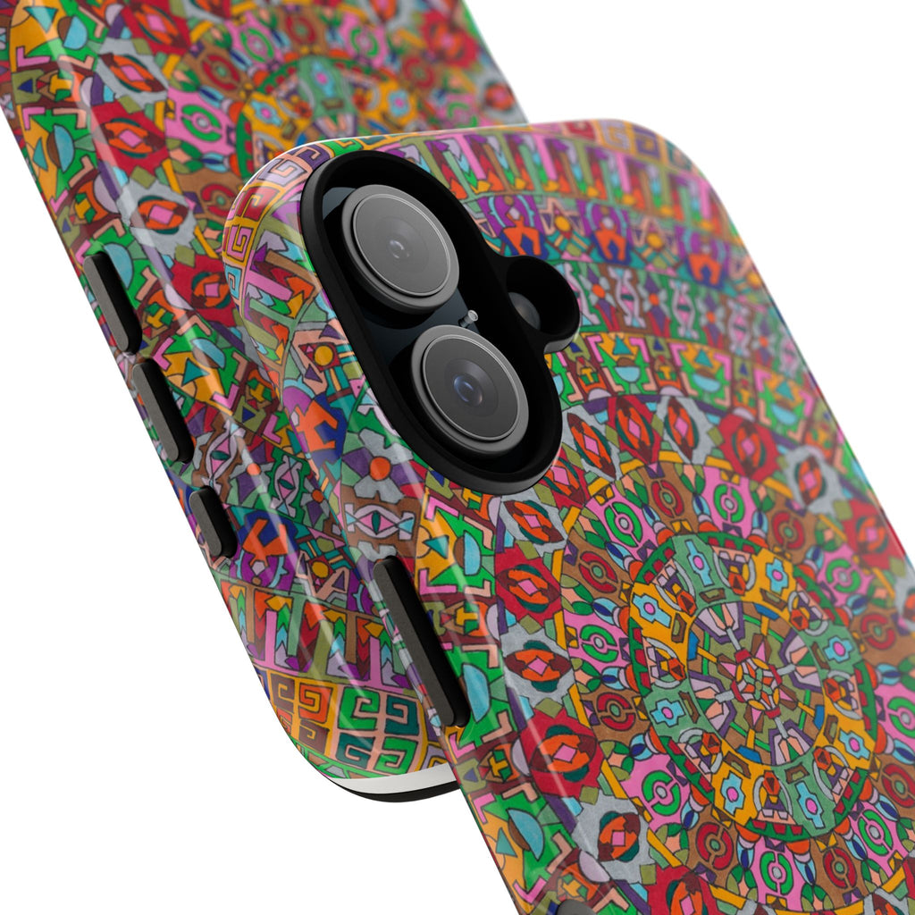Kaleidoscope Mandala Phone Case — Colorful Protective Tough Case - Artwork 1