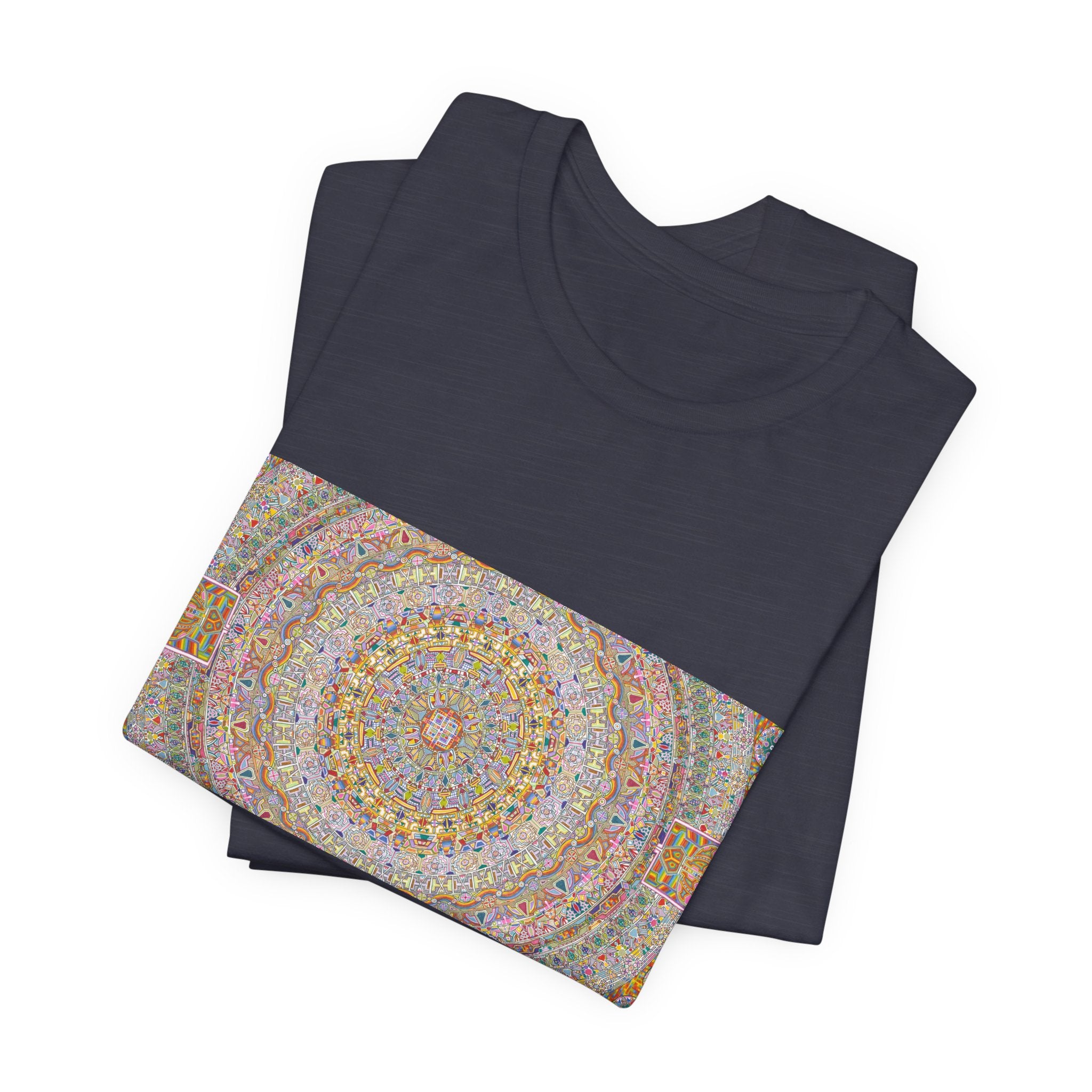 Psychedelic Kaleidoscope Tee — Colorful Mandala Graphic T-Shirt Artwork 7