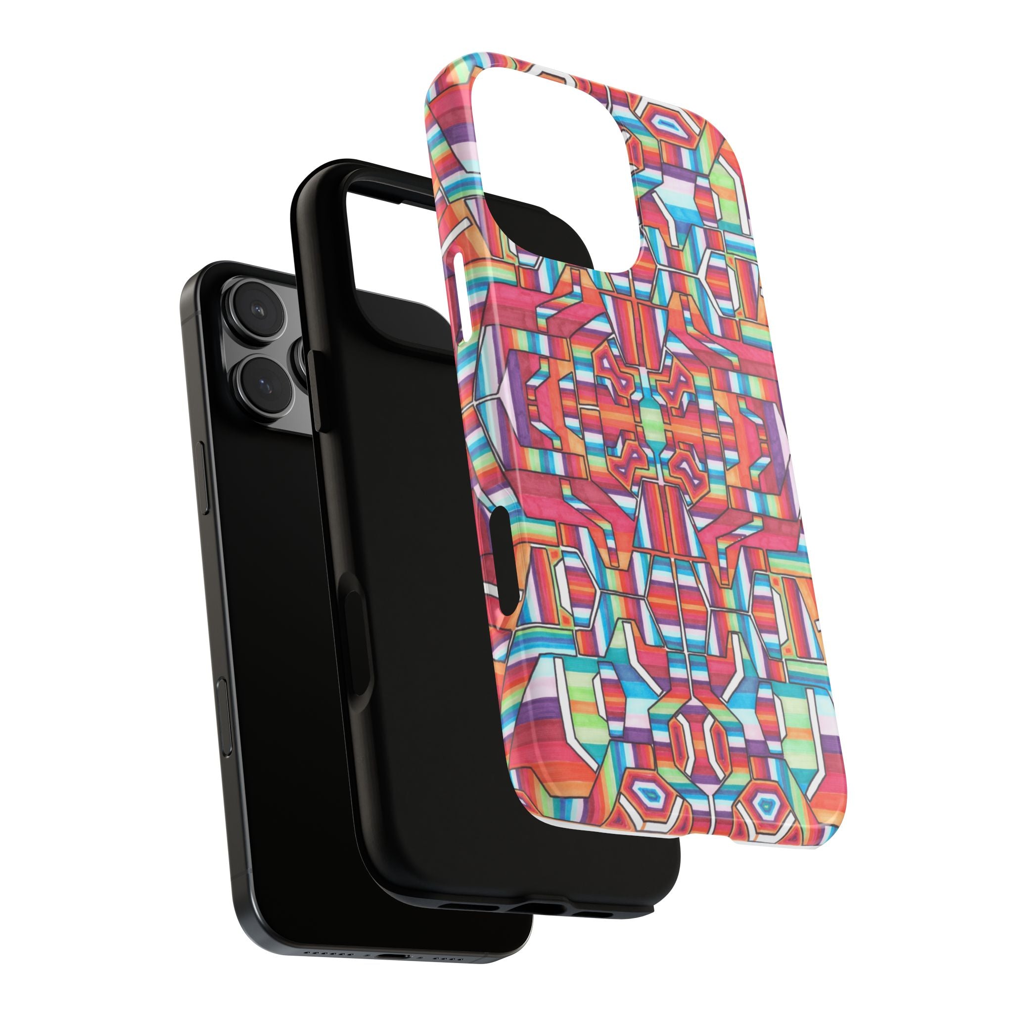 Kaleidoscope Mandala Phone Case — Colorful Protective Tough Case - Artwork 8