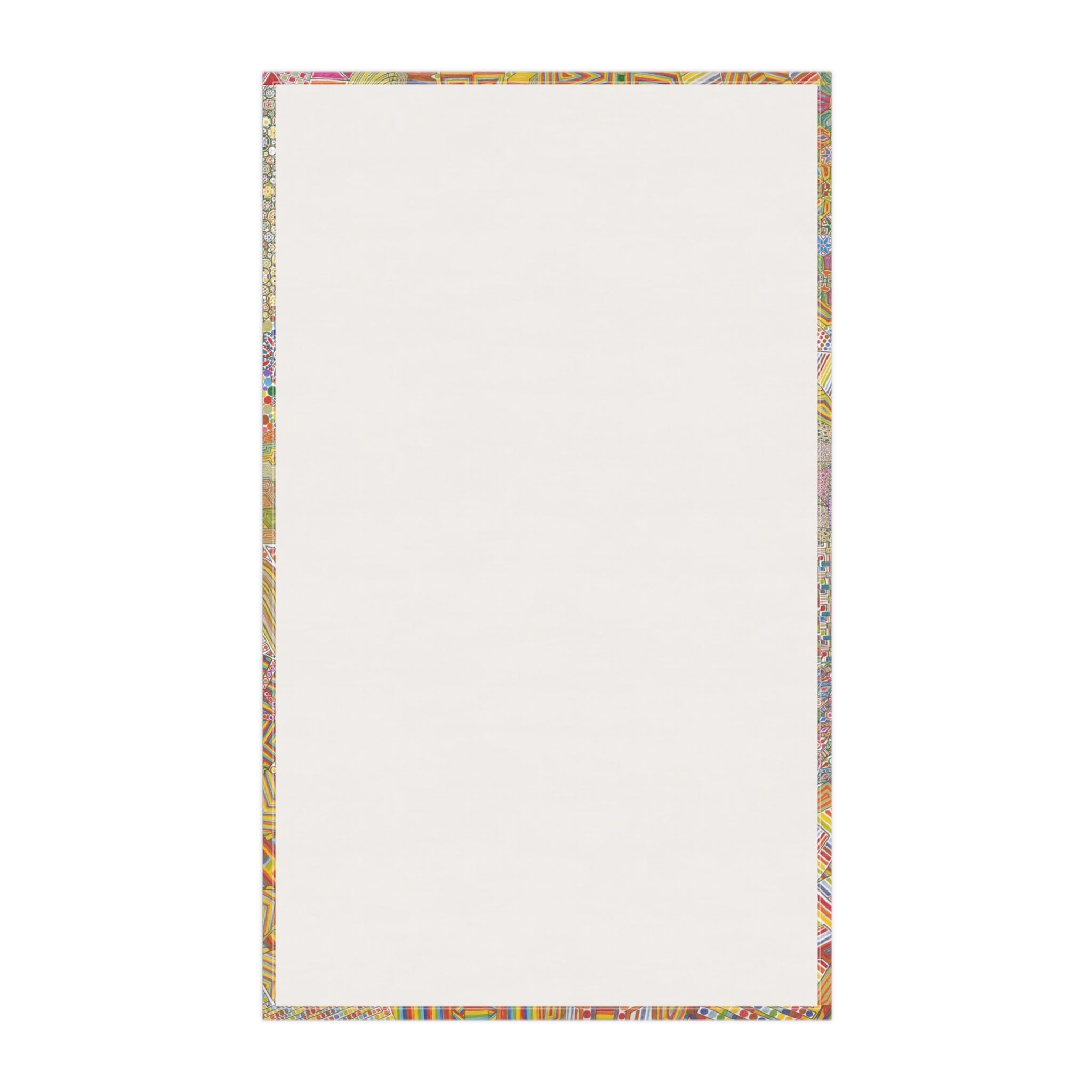 Colorful Geometric Pattern Tea Towel — Mandala Geometric Kitchen Linen - Artwork 9