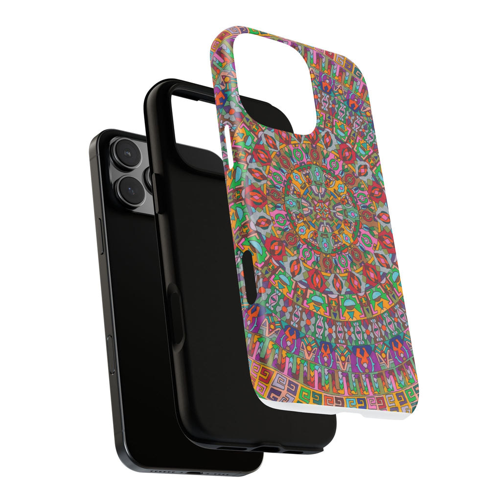 Kaleidoscope Mandala Phone Case — Colorful Protective Tough Case - Artwork 1