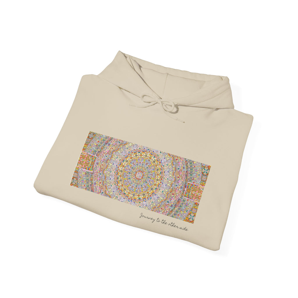 Mandala Folk Art Unisex Hoodie — Vibrant Hand-Drawn Illustration Artwork 7