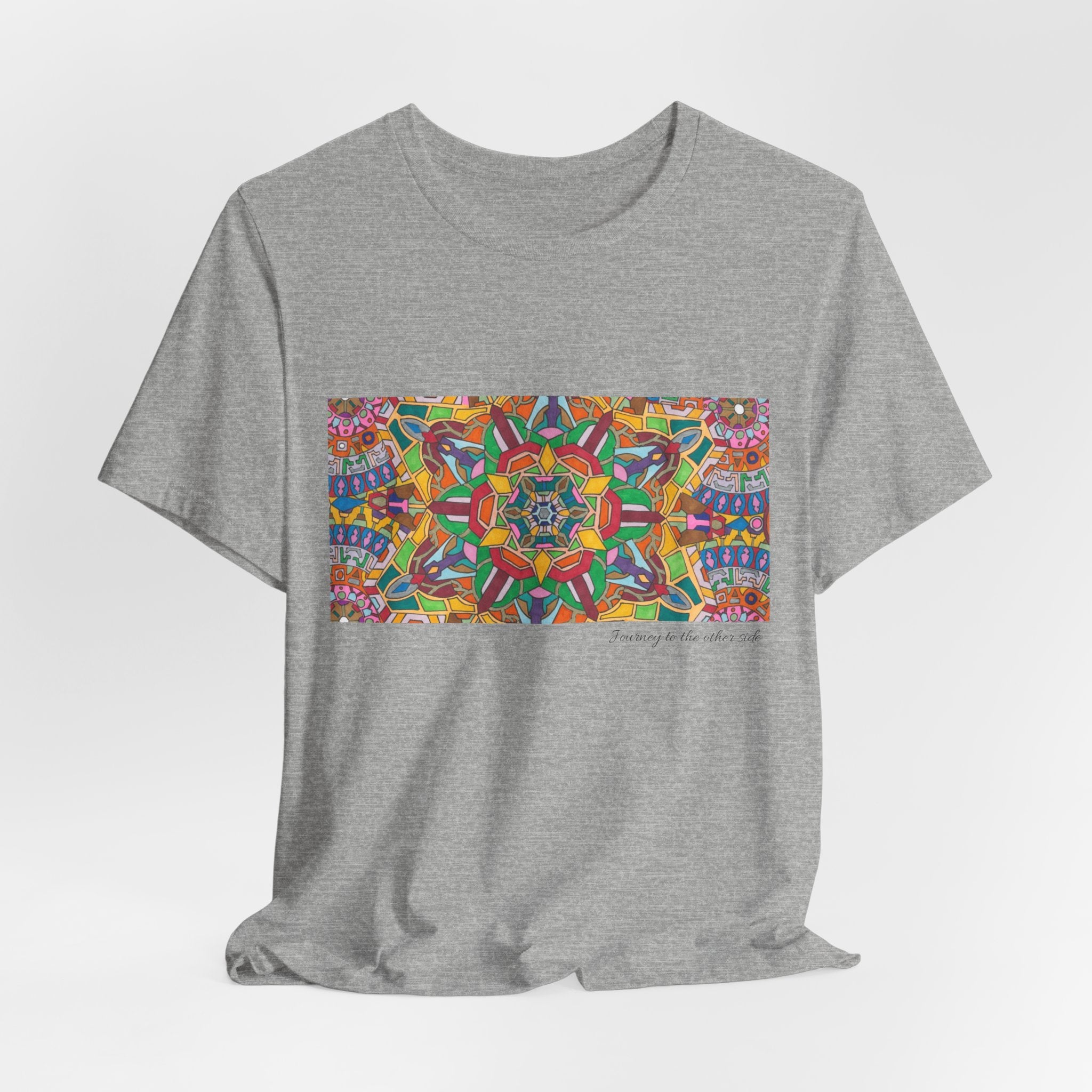 Psychedelic Kaleidoscope Tee — Colorful Mandala Graphic T-Shirt Artwork 3