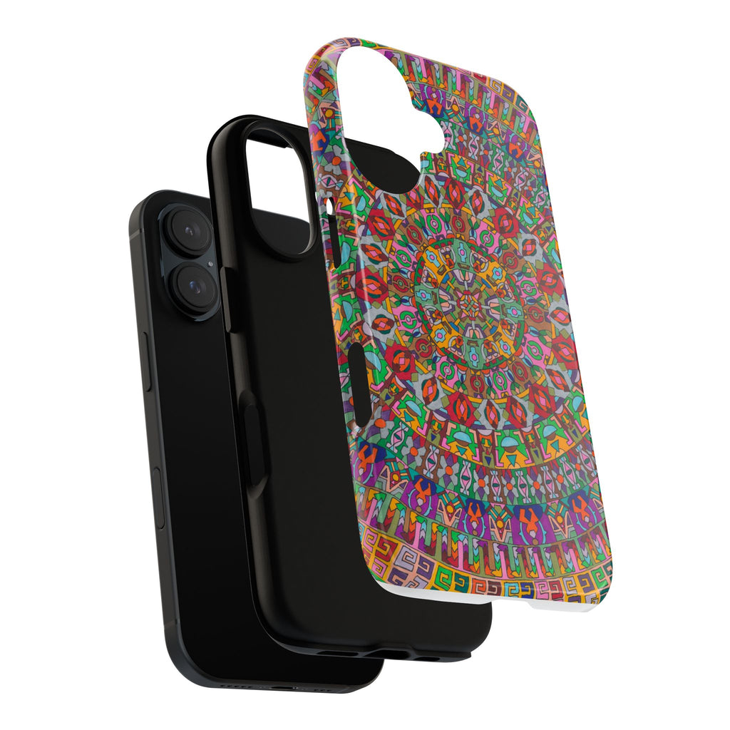 Kaleidoscope Mandala Phone Case — Colorful Protective Tough Case - Artwork 1