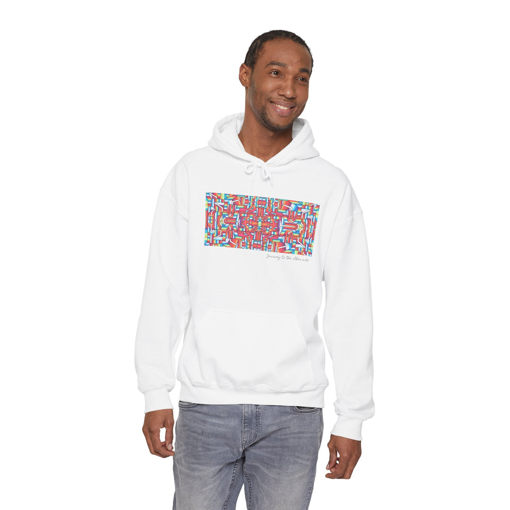 Mandala Folk Art Unisex Hoodie — Vibrant Hand-Drawn Illustration Artwork 8
