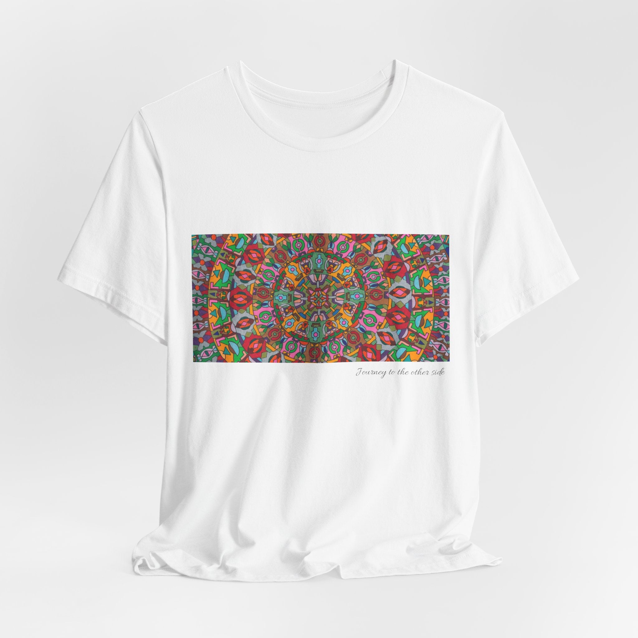 Psychedelic Kaleidoscope Tee — Colorful Mandala Graphic T-Shirt Artwork 1