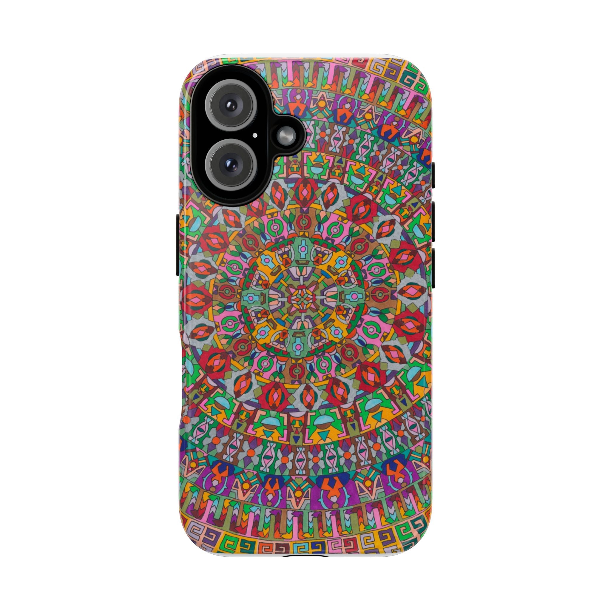 Kaleidoscope Mandala Phone Case — Colorful Protective Tough Case - Artwork 1