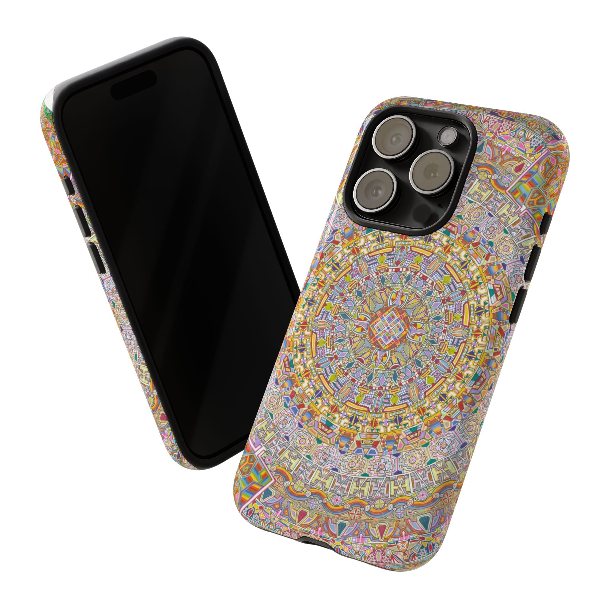 Kaleidoscope Mandala Phone Case — Colorful Protective Tough Case - Artwork 7