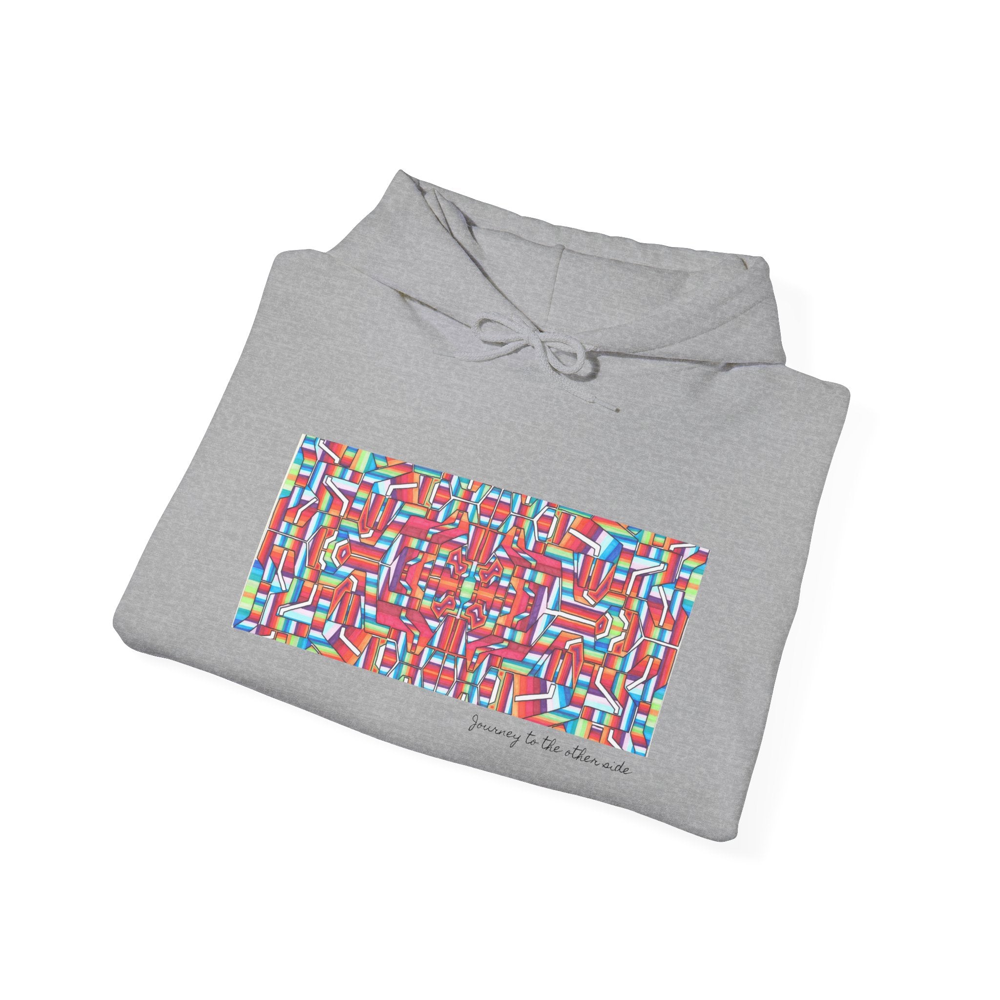 Mandala Folk Art Unisex Hoodie — Vibrant Hand-Drawn Illustration Artwork 8