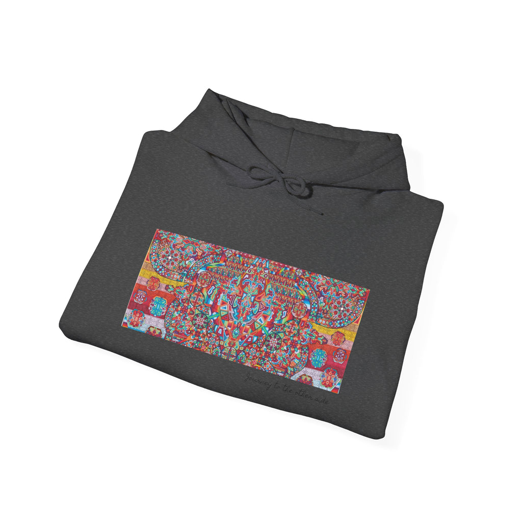 Mandala Folk Art Unisex Hoodie — Vibrant Hand-Drawn Illustration Artwork 4