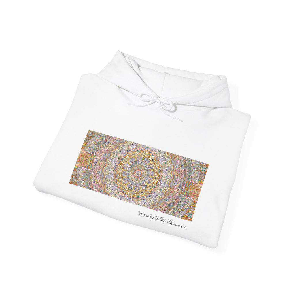 Mandala Folk Art Unisex Hoodie — Vibrant Hand-Drawn Illustration Artwork 7