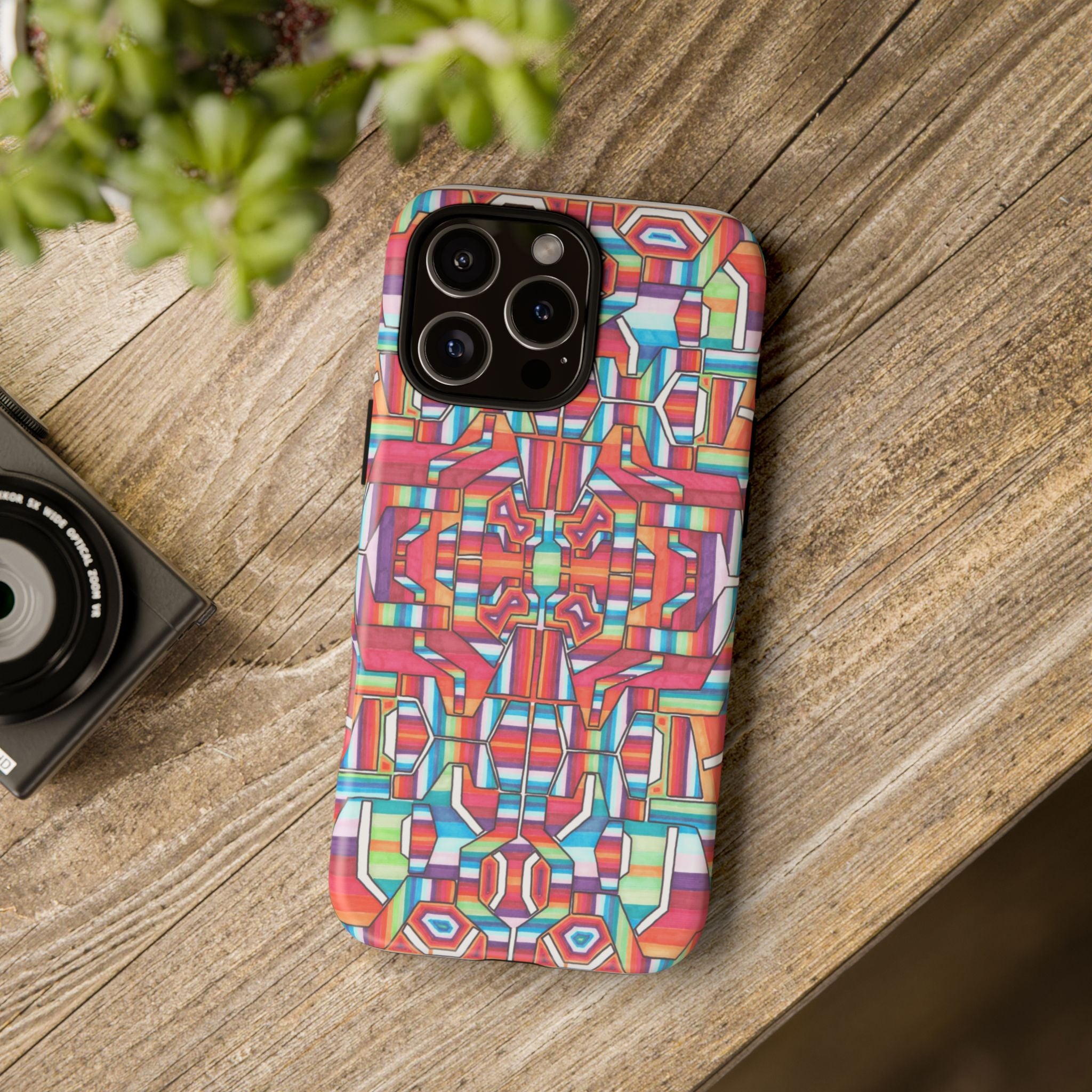 Kaleidoscope Mandala Phone Case — Colorful Protective Tough Case - Artwork 8