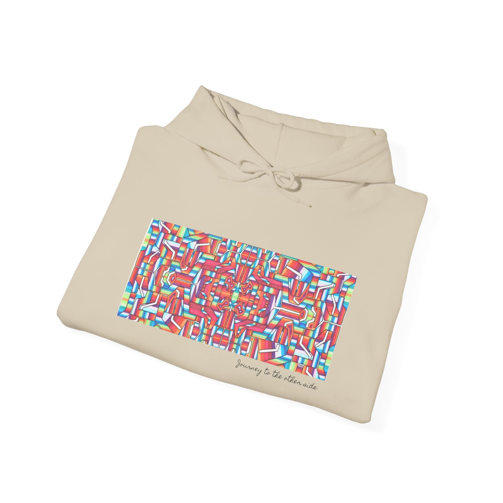 Mandala Folk Art Unisex Hoodie — Vibrant Hand-Drawn Illustration Artwork 8