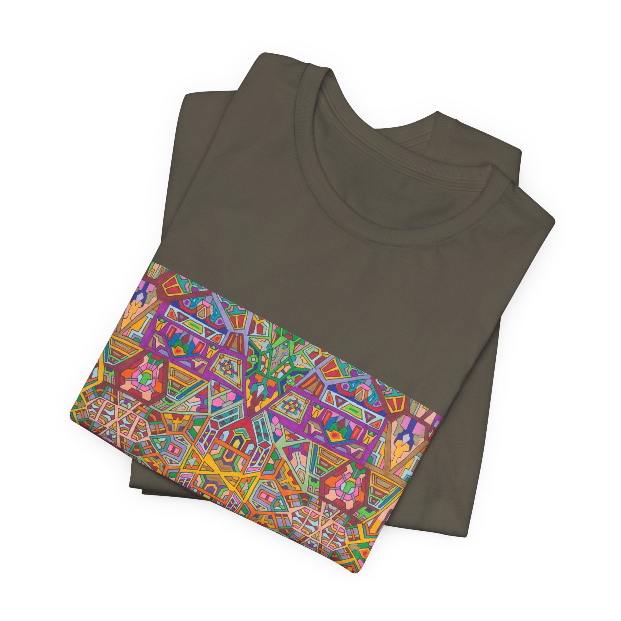 Psychedelic Kaleidoscope Tee — Colorful Mandala Graphic T-Shirt Artwork 2