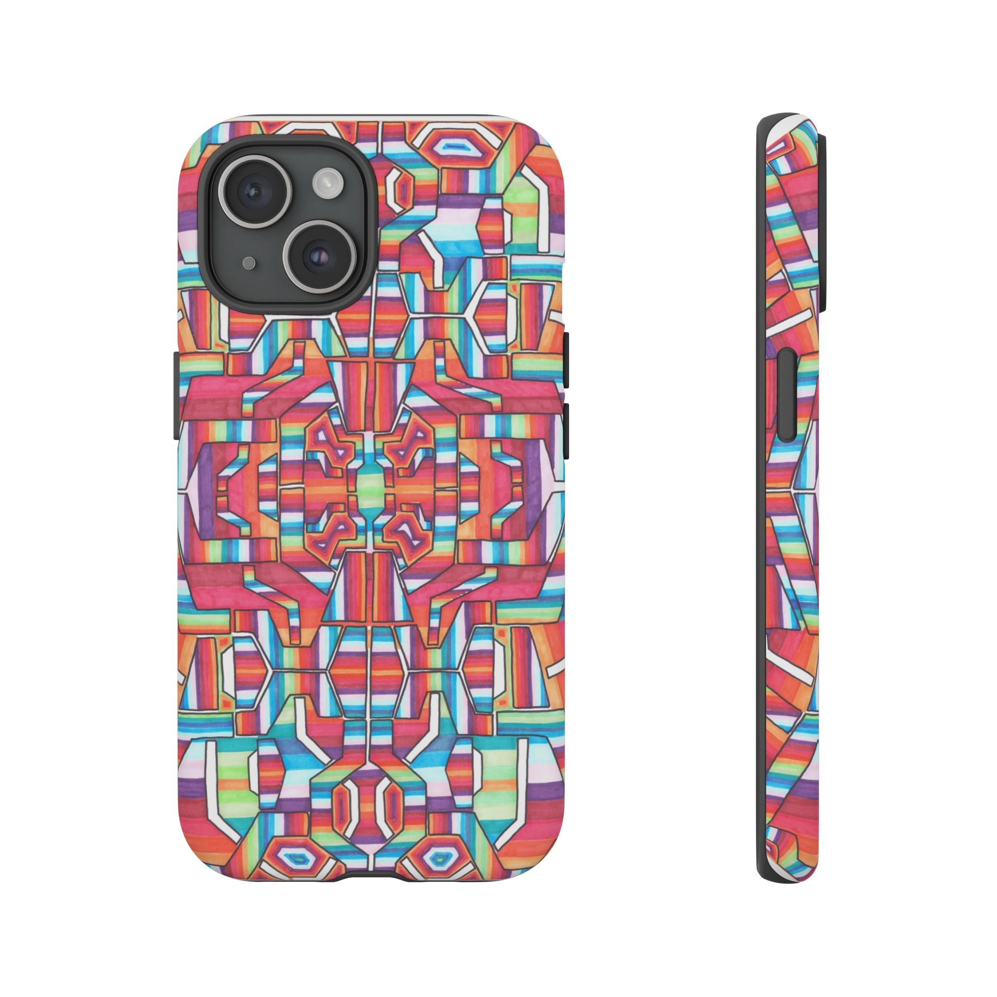 Kaleidoscope Mandala Phone Case — Colorful Protective Tough Case - Artwork 8