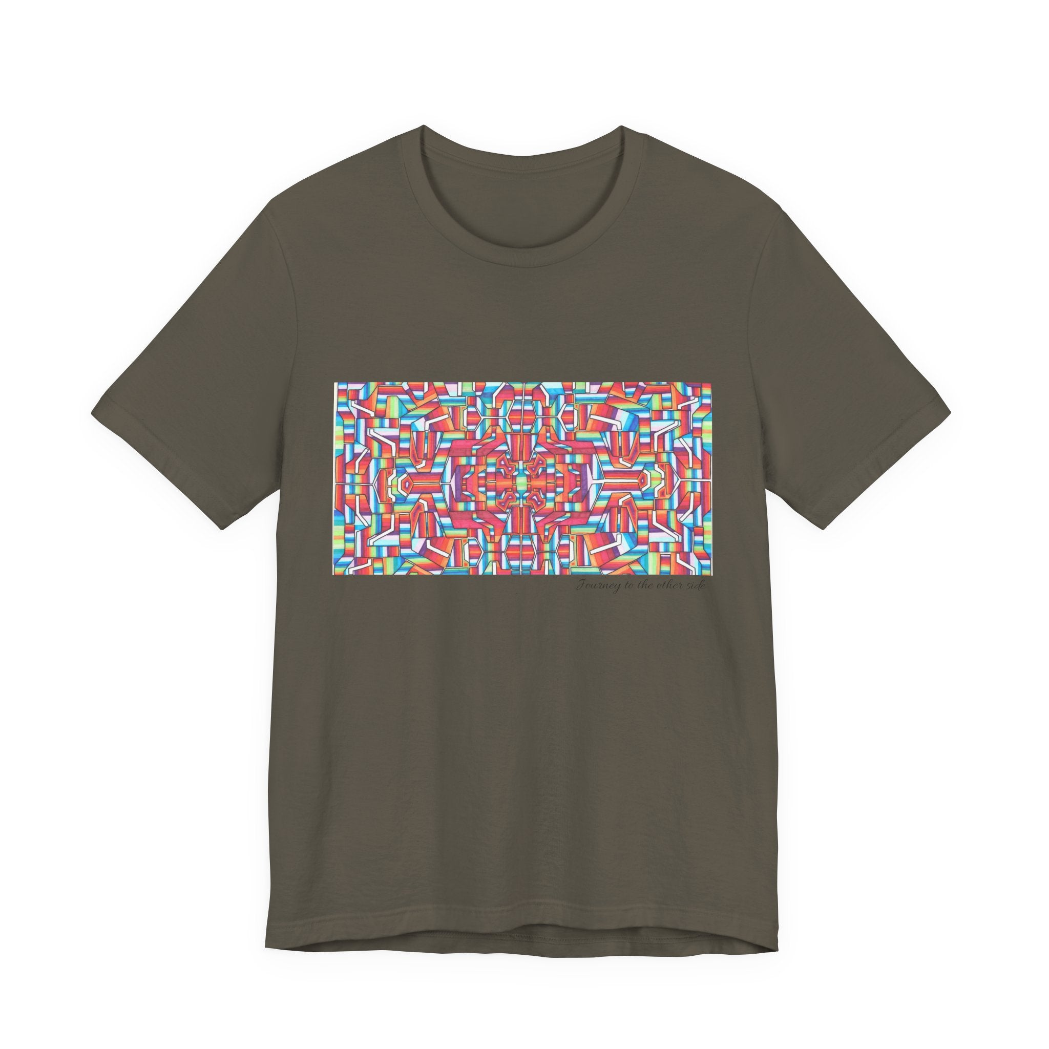 Psychedelic Kaleidoscope Tee — Colorful Mandala Graphic T-Shirt Artwork 8