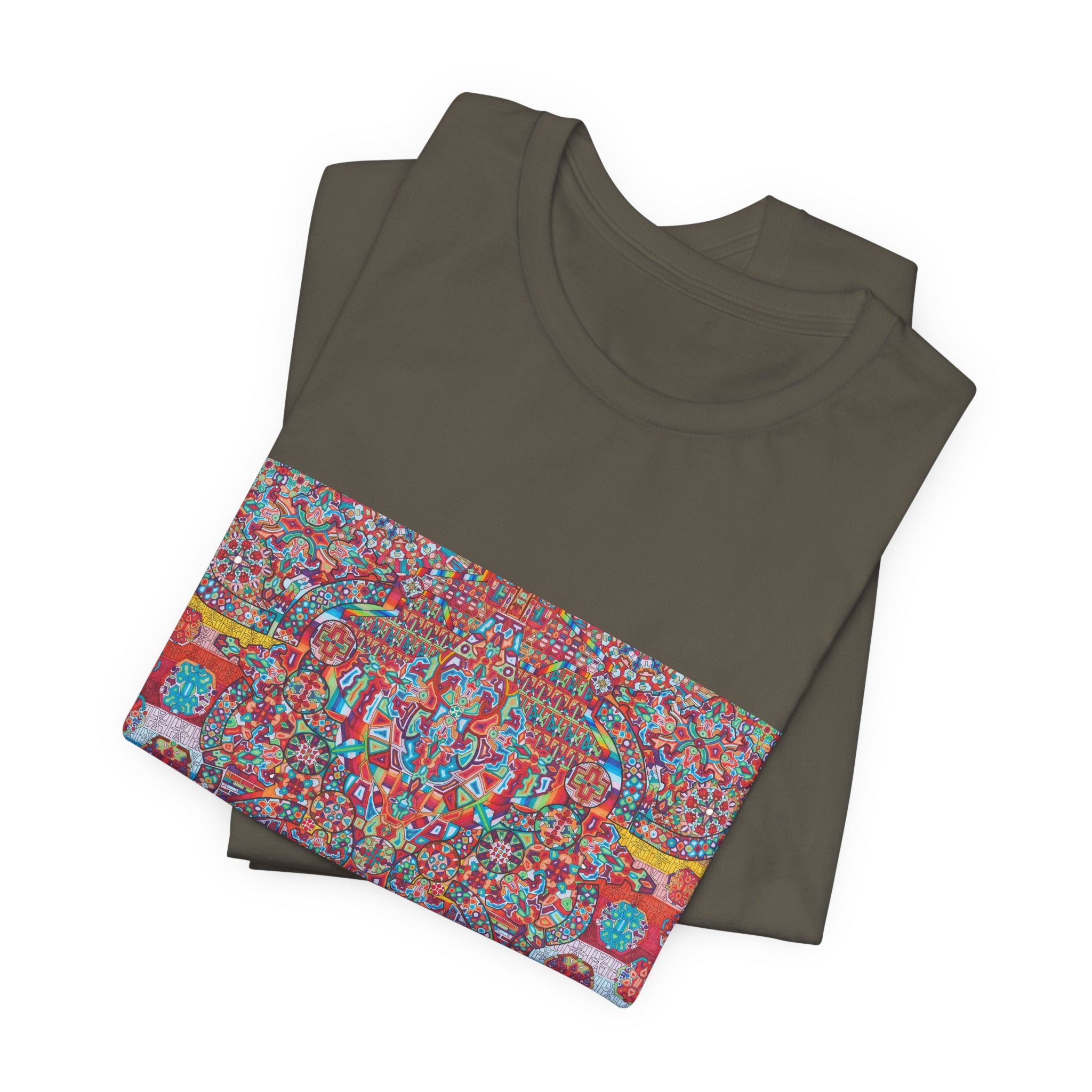 Psychedelic Kaleidoscope Tee — Colorful Mandala Graphic T-Shirt Artwork 4