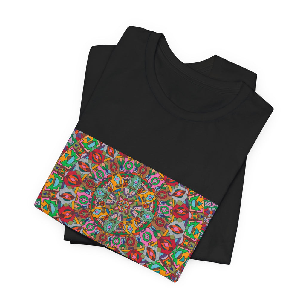 Psychedelic Kaleidoscope Tee — Colorful Mandala Graphic T-Shirt Artwork 1
