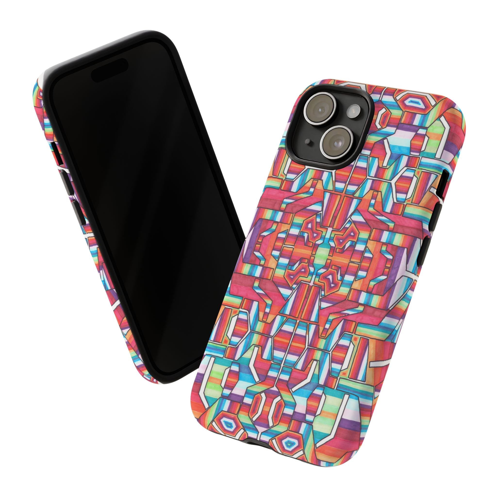 Kaleidoscope Mandala Phone Case — Colorful Protective Tough Case - Artwork 8