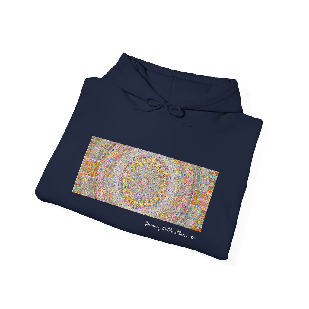 Mandala Folk Art Unisex Hoodie — Vibrant Hand-Drawn Illustration Artwork 7