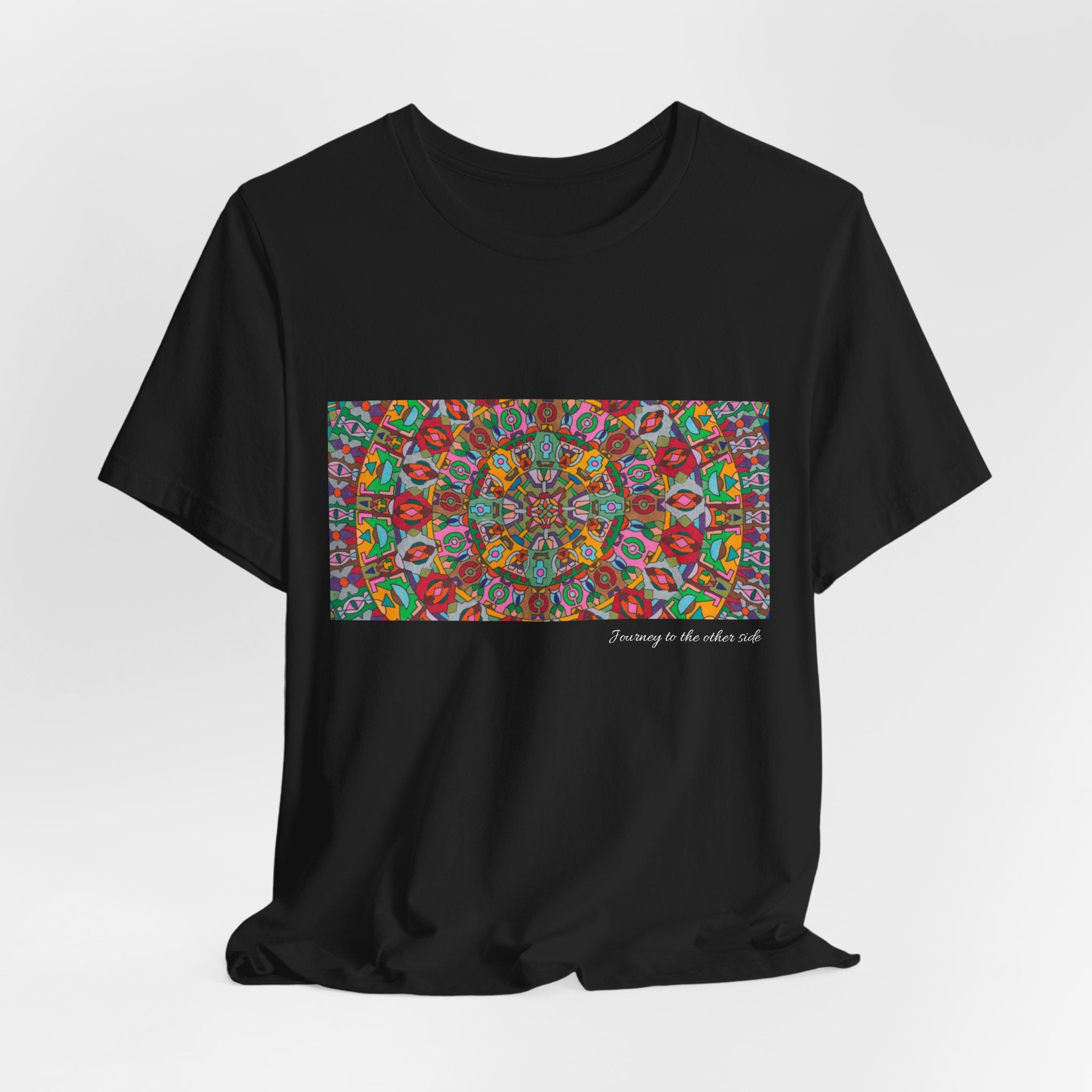 Psychedelic Kaleidoscope Tee — Colorful Mandala Graphic T-Shirt Artwork 1