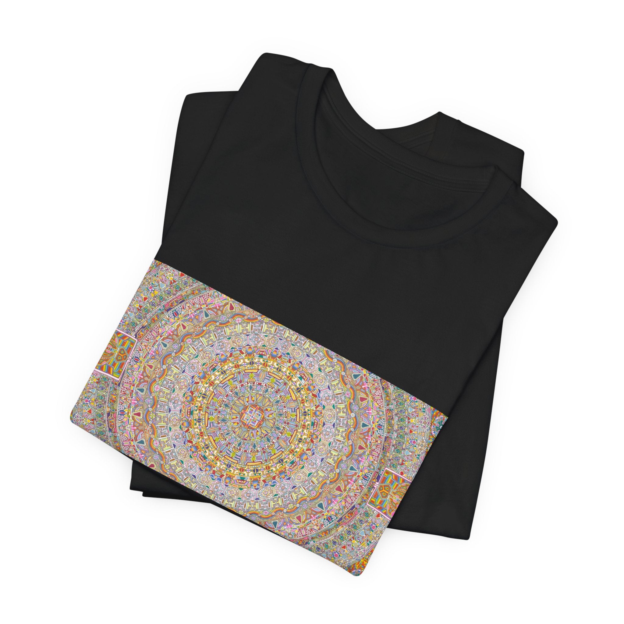 Psychedelic Kaleidoscope Tee — Colorful Mandala Graphic T-Shirt Artwork 7