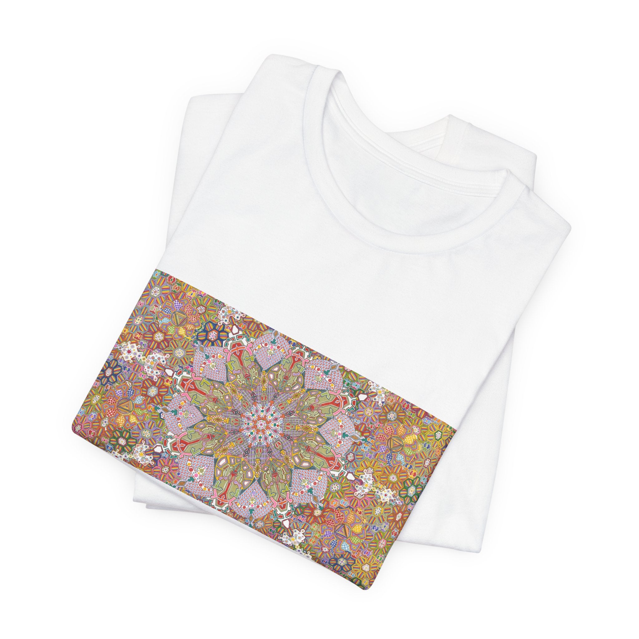 Psychedelic Kaleidoscope Tee — Colorful Mandala Graphic T-Shirt Artwork 6