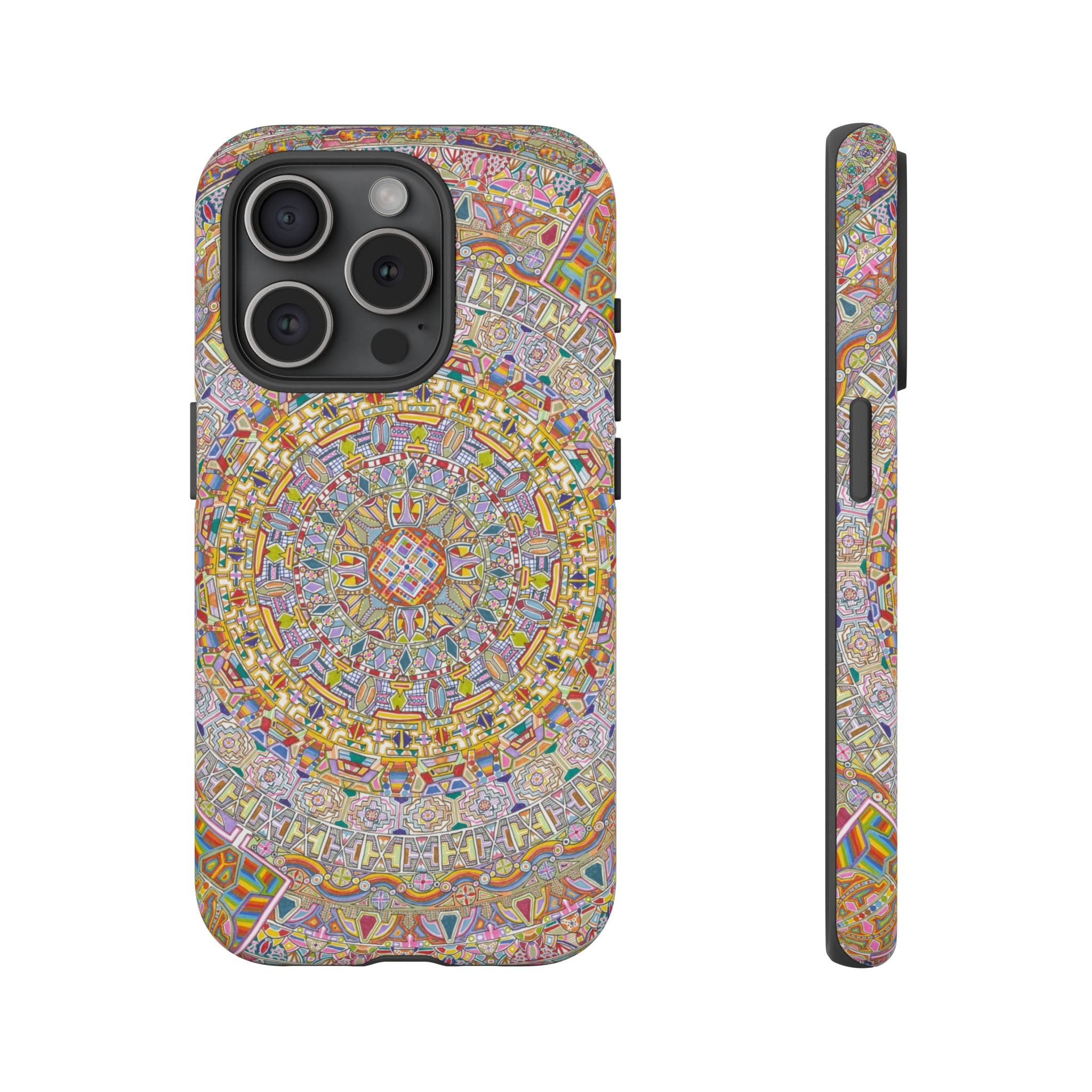Kaleidoscope Mandala Phone Case — Colorful Protective Tough Case - Artwork 7
