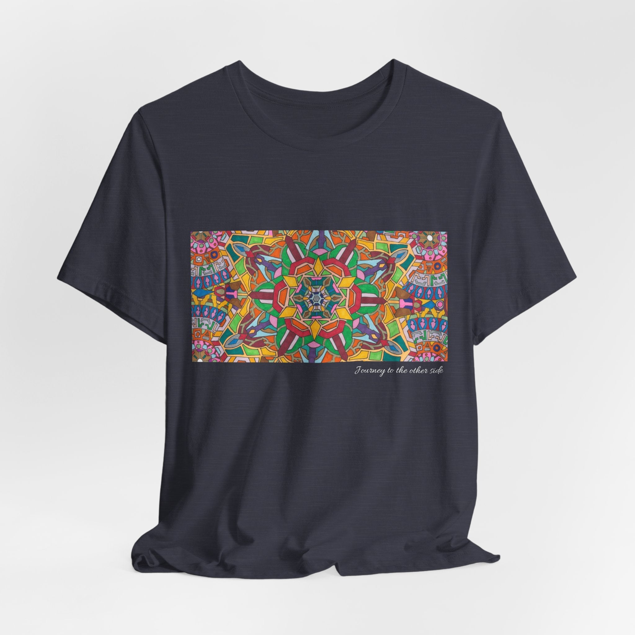 Psychedelic Kaleidoscope Tee — Colorful Mandala Graphic T-Shirt Artwork 3