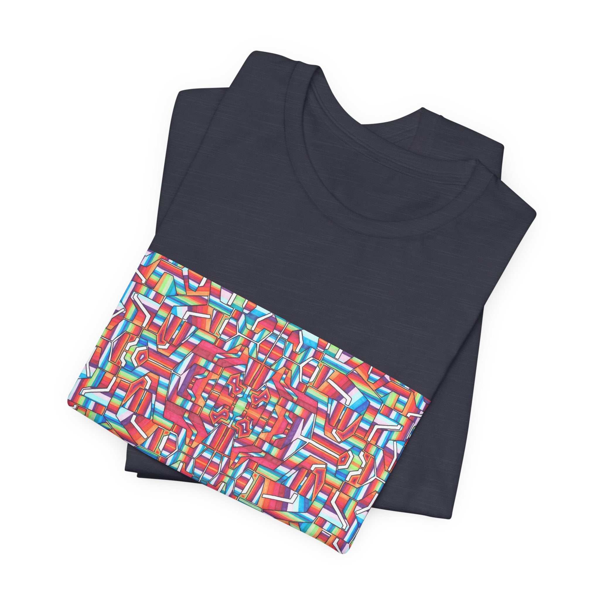 Psychedelic Kaleidoscope Tee — Colorful Mandala Graphic T-Shirt Artwork 8