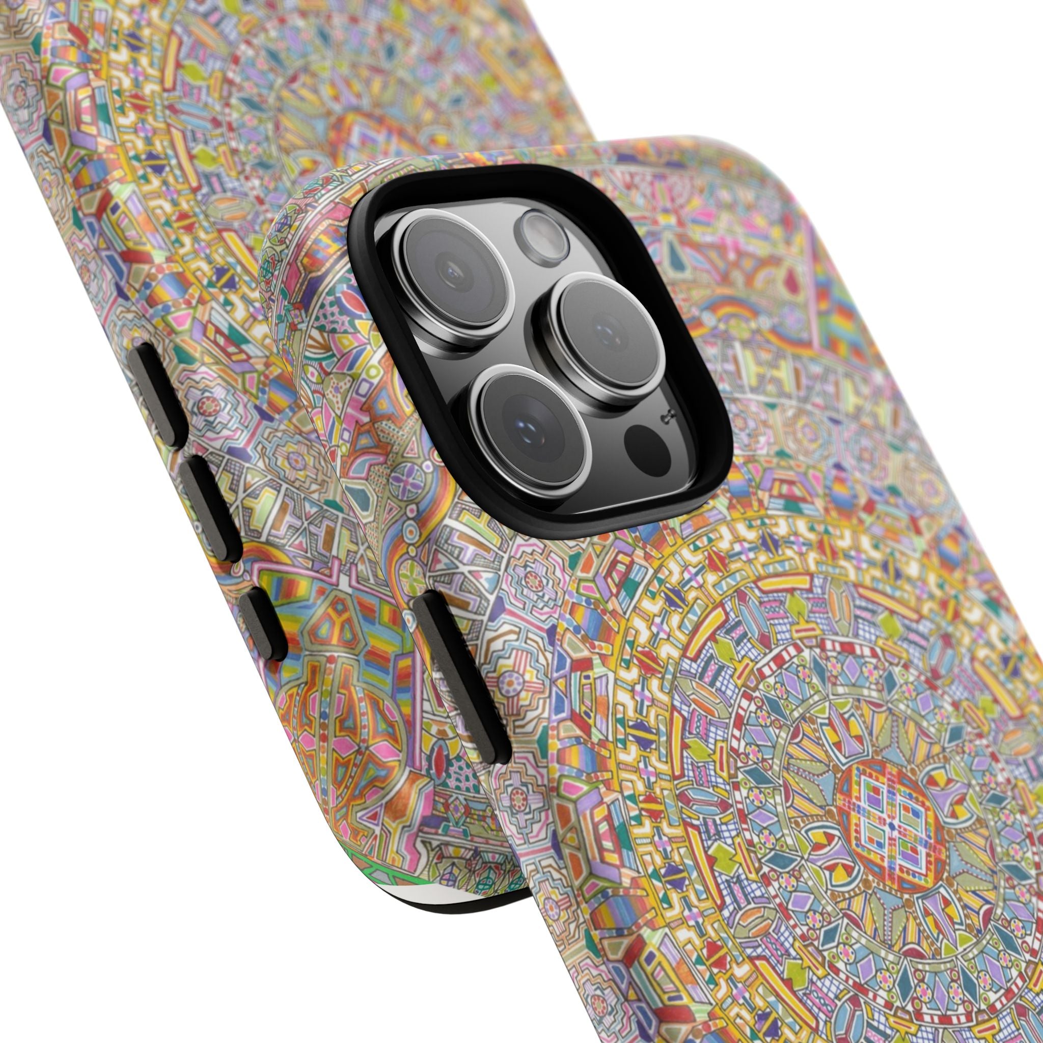 Kaleidoscope Mandala Phone Case — Colorful Protective Tough Case - Artwork 7