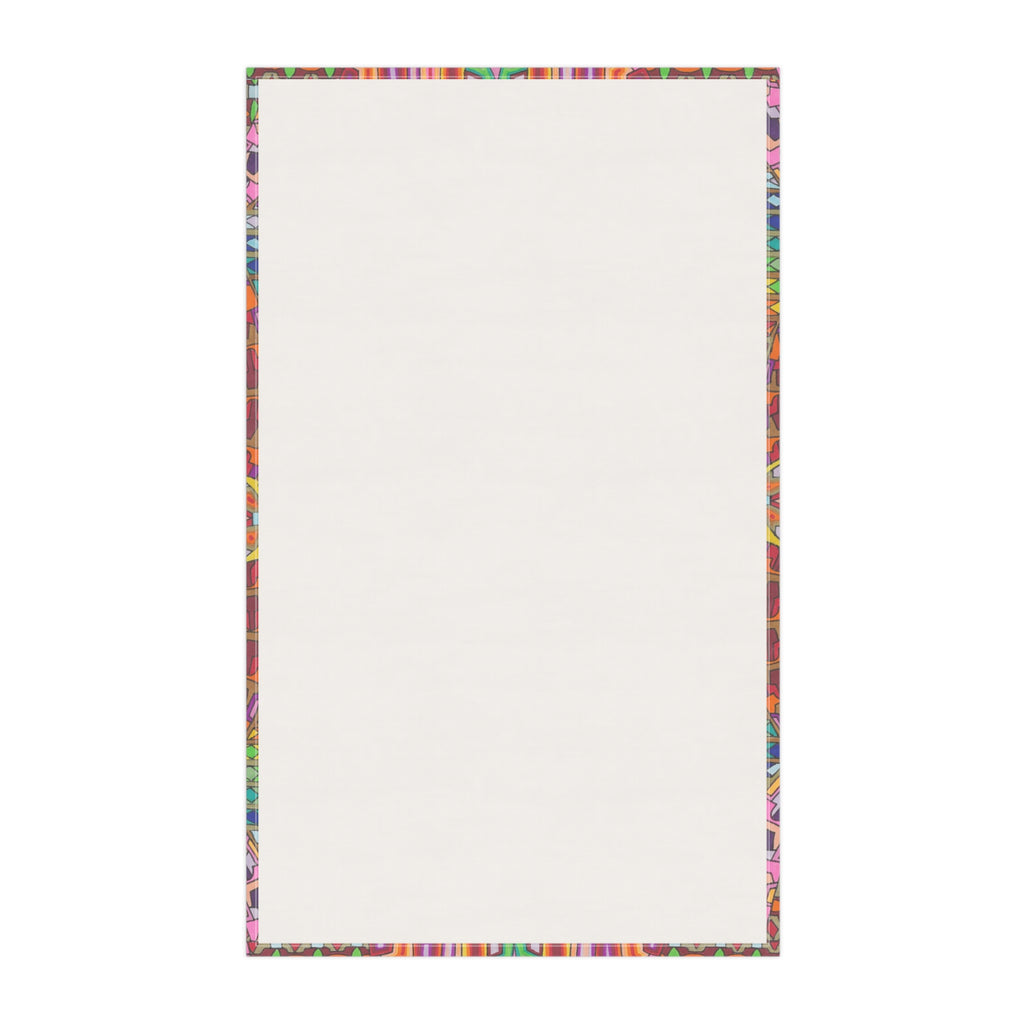 Colorful Geometric Pattern Tea Towel — Mandala Geometric Kitchen Linen - Artwork 10