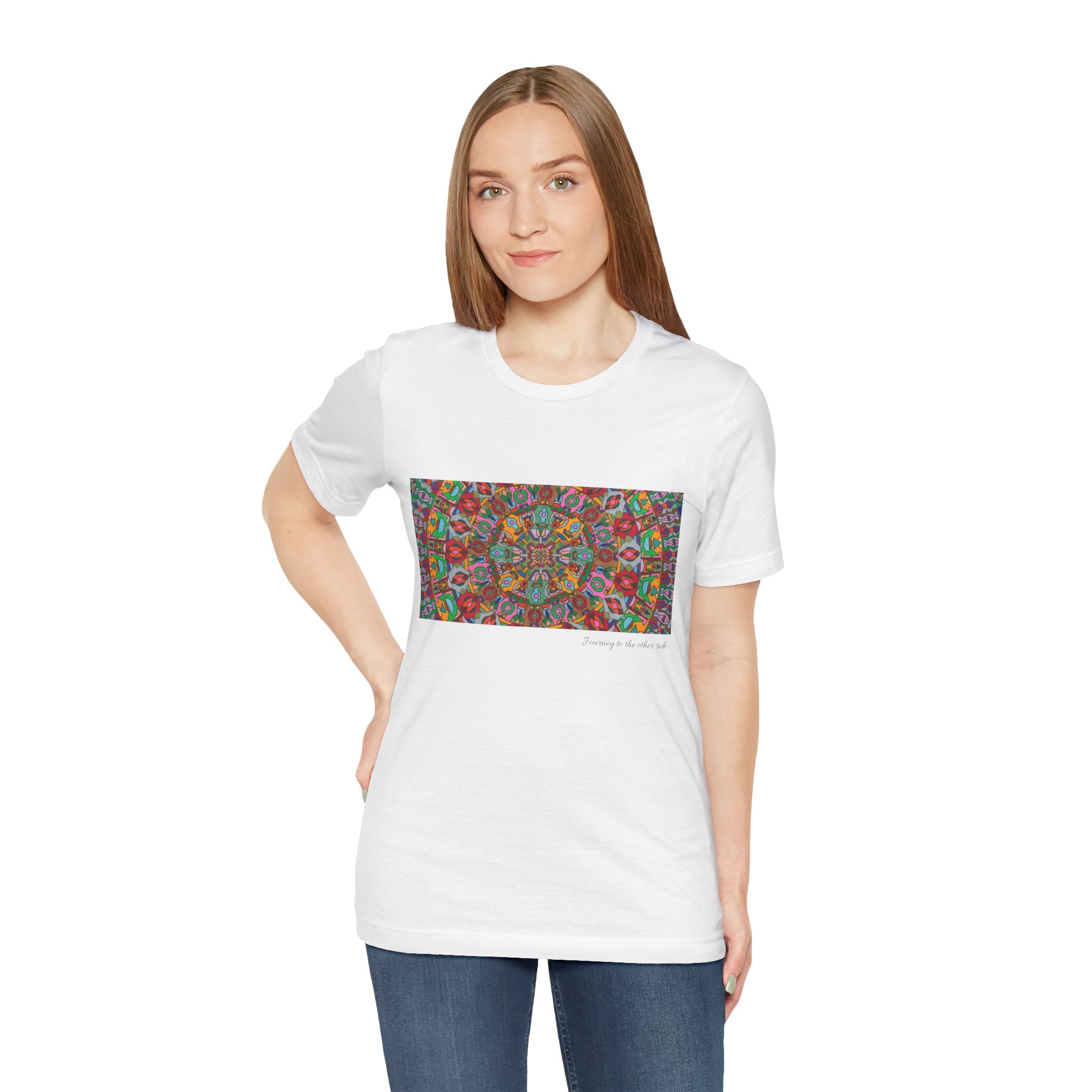Psychedelic Kaleidoscope Tee — Colorful Mandala Graphic T-Shirt Artwork 1